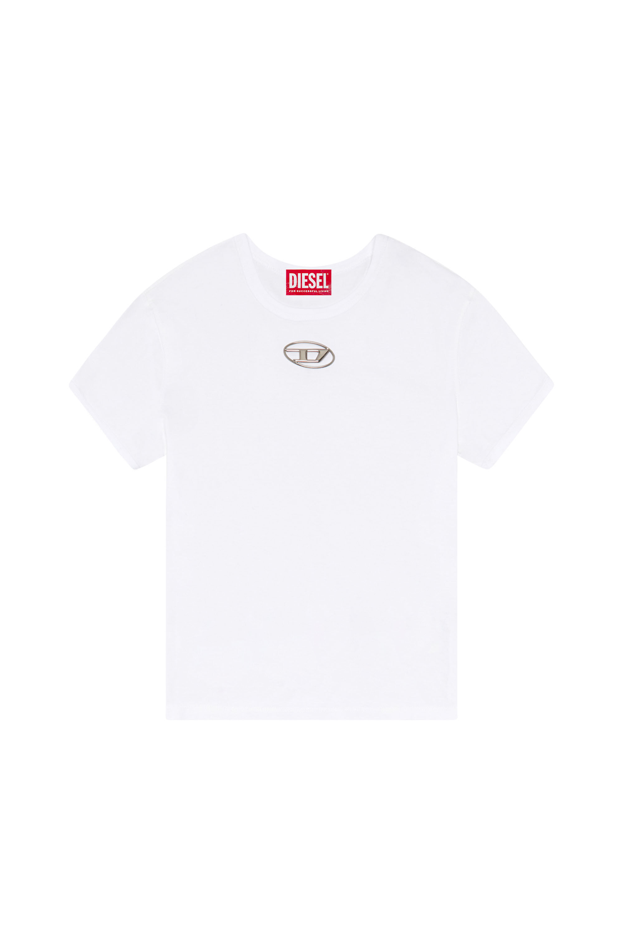 T-UNCUTIE-LONG-OD T-shirt with injection-moulded Oval D｜ホワイト ...