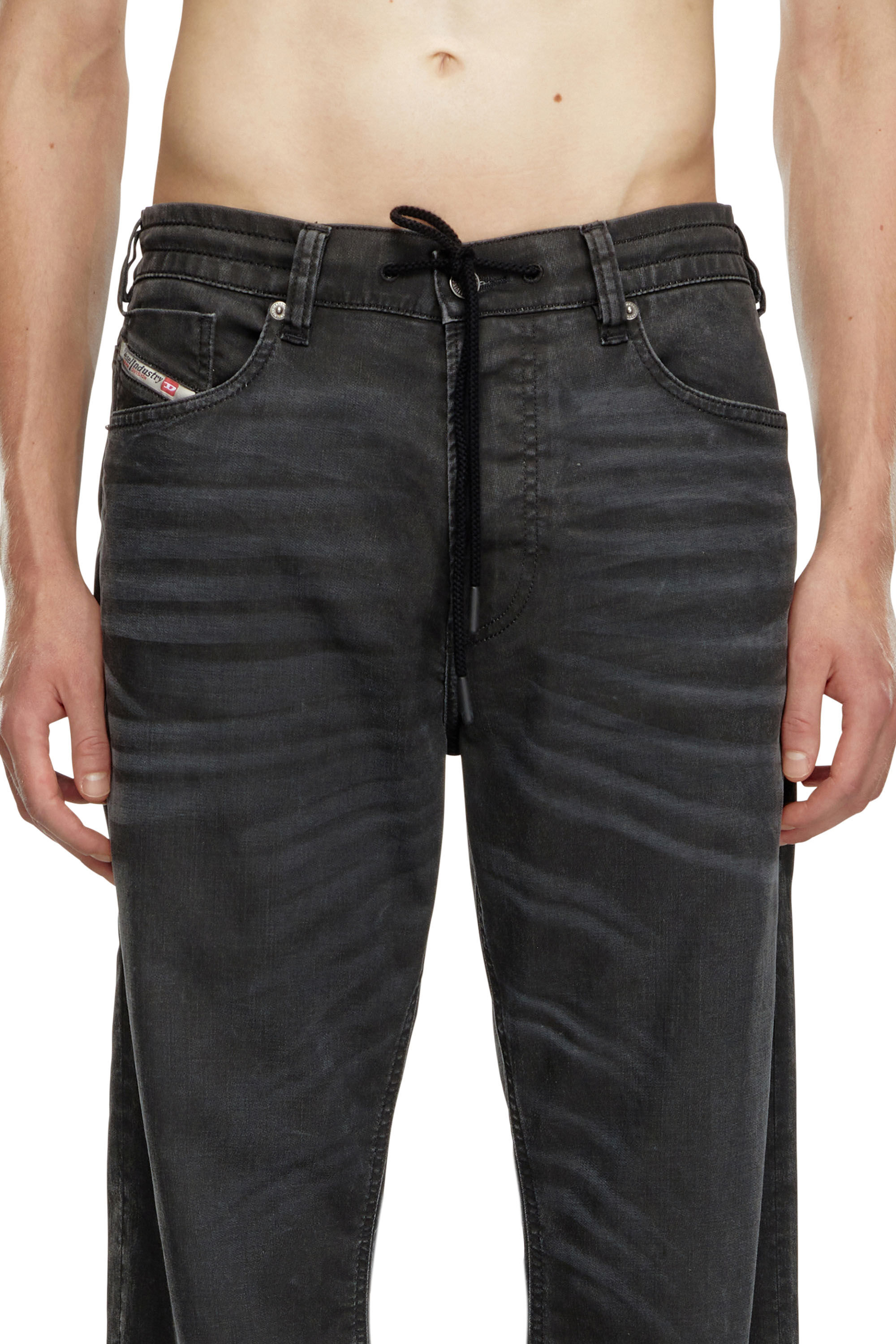 Diesel - Male Straight 2080 D-Reel Joggjeans® 09J75, ブラック/ダークグレー - Image 4