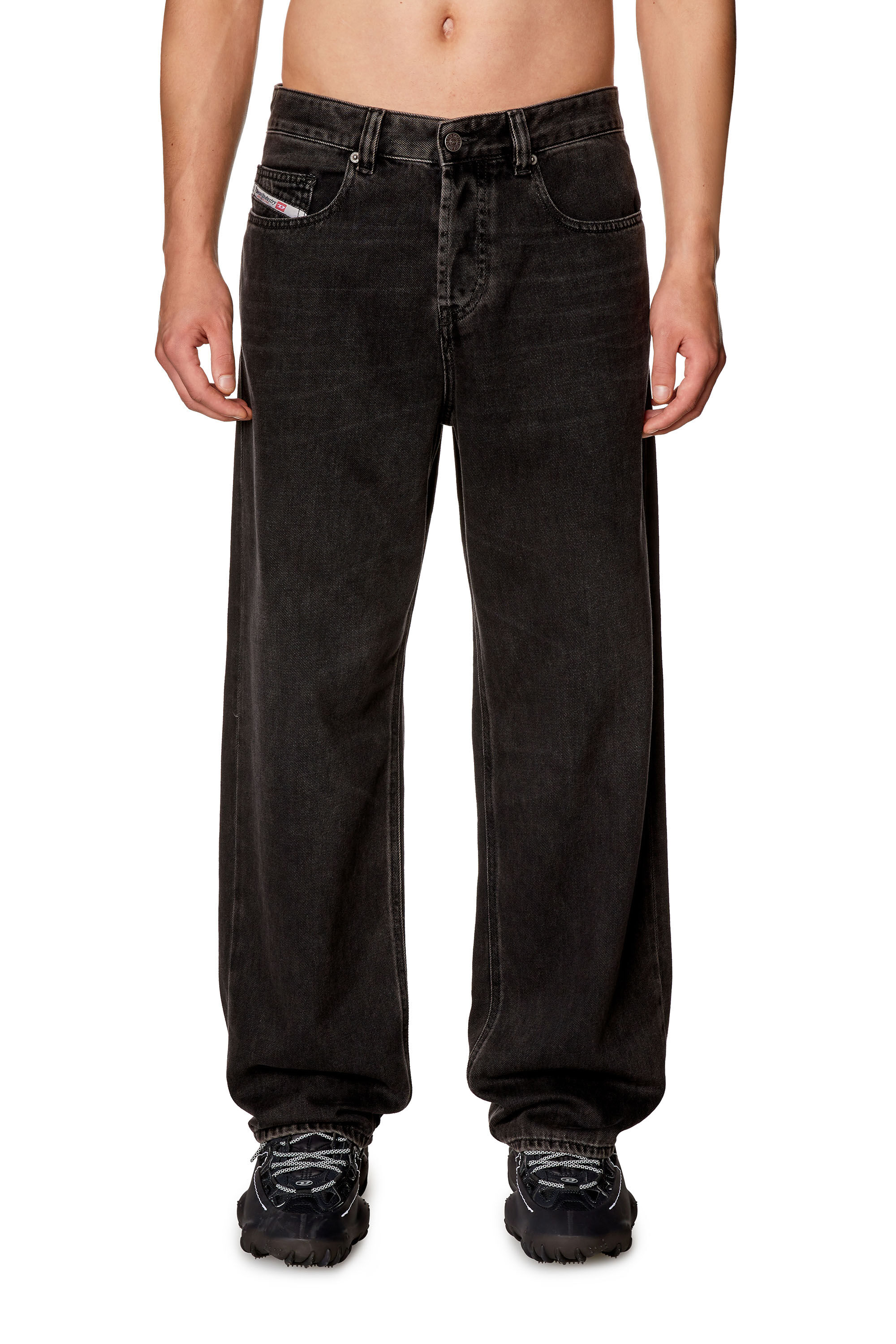 ストレート Jeans - 2001 D-Macro | ブラック/ ダークグレー | メンズ
