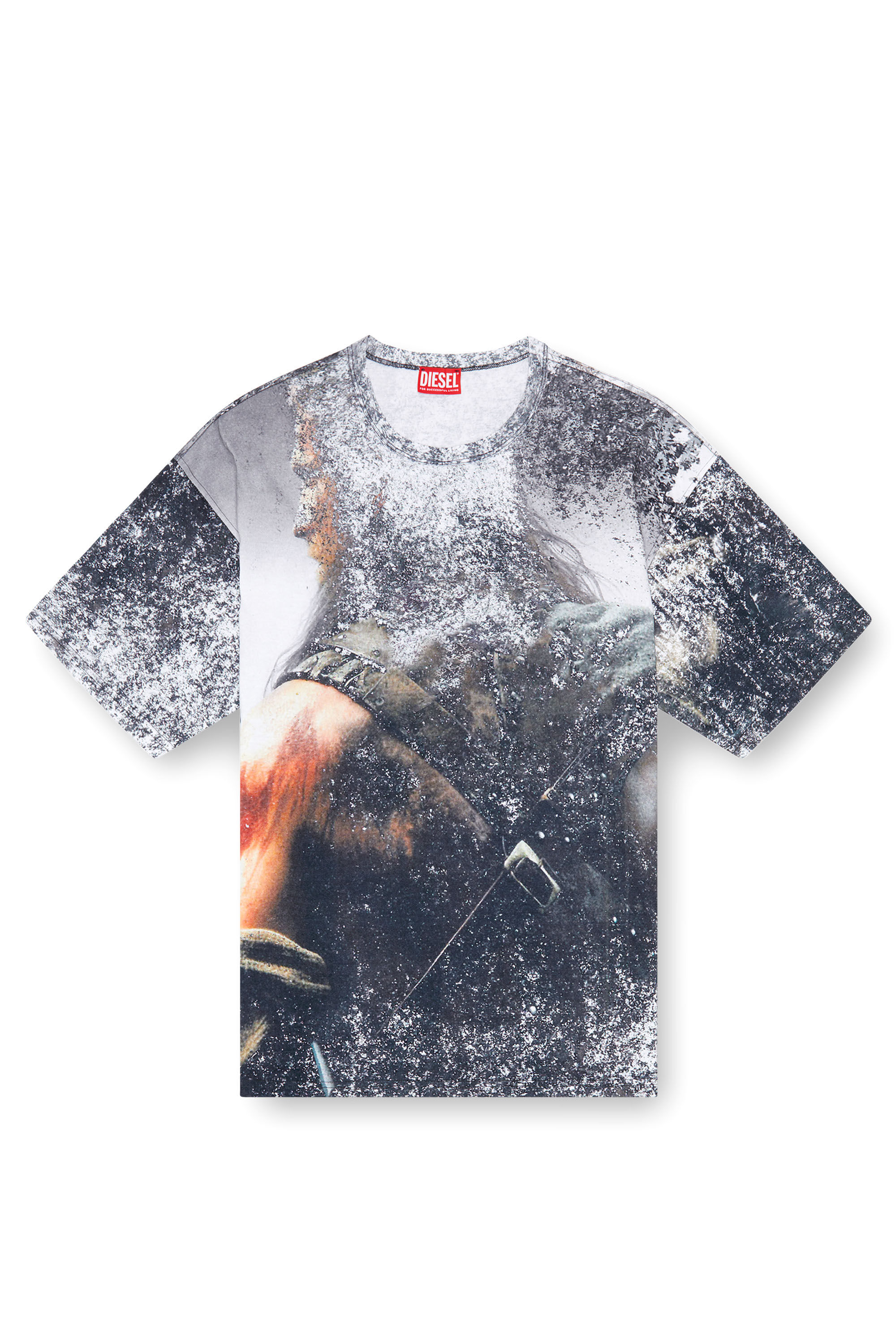 Diesel - T-BOXT-Q21, Male T-shirt with movie poster print in ブラック - Image 2