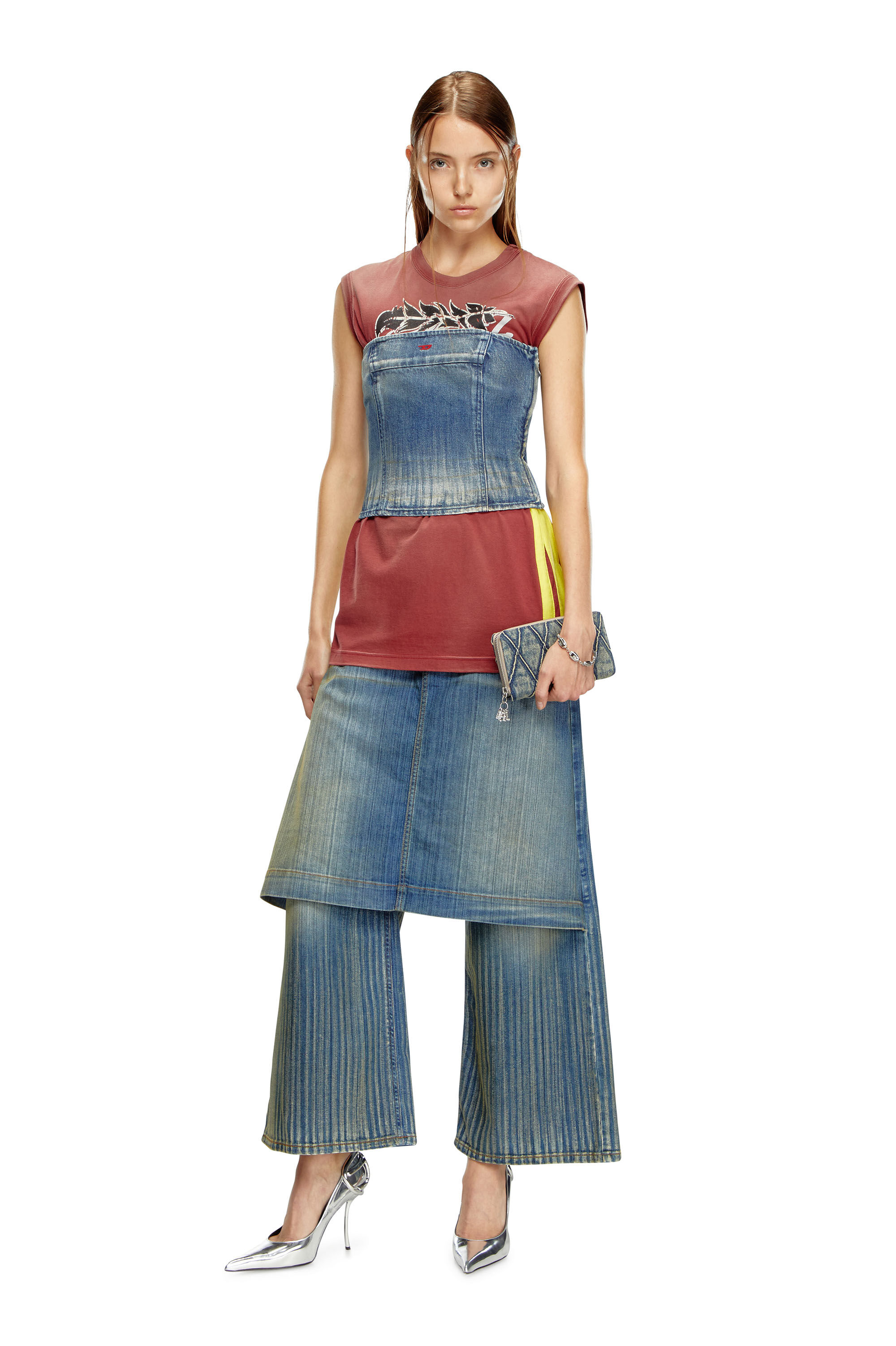 Diesel - Female Straight Jeans D-Syren 0CBCX, ミディアムブルー - Image 1