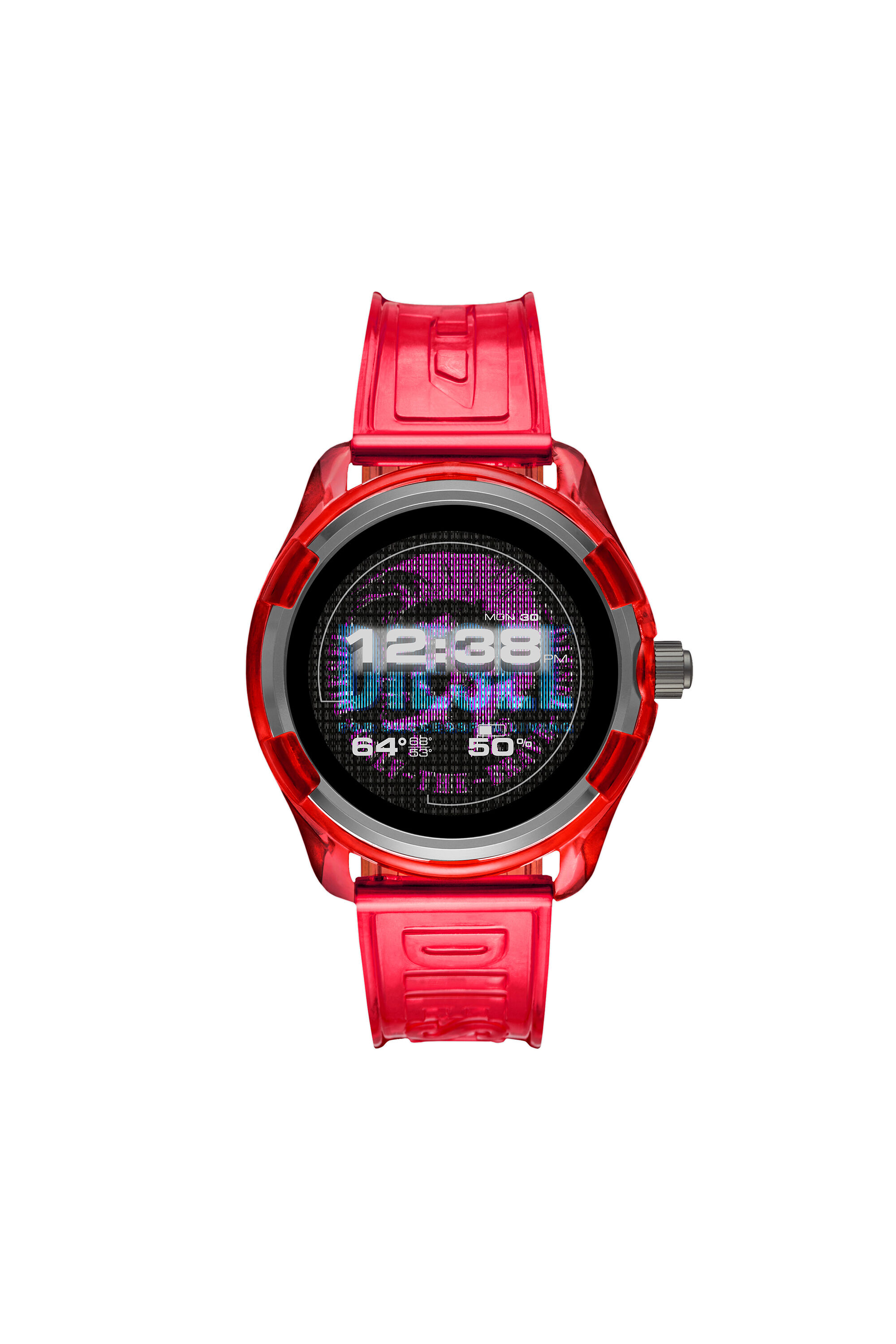 Diesel - DT2019, Male Diesel On Fadelite Smartwatch - Red Transparent in レッド - Image 1