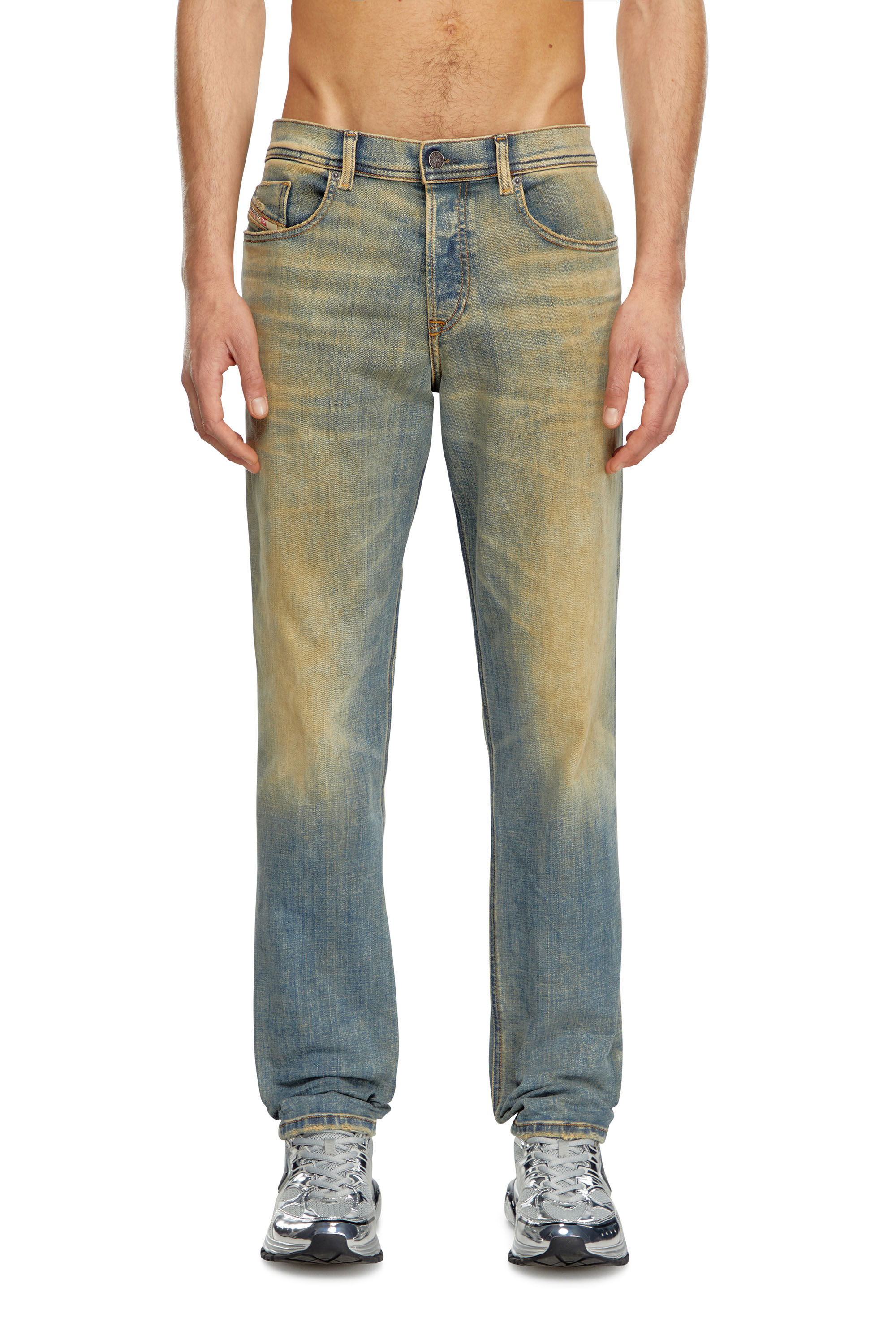 Diesel - Male Tapered Jeans 2023 D-Finitive 09J51, ミディアムブルー - Image 3