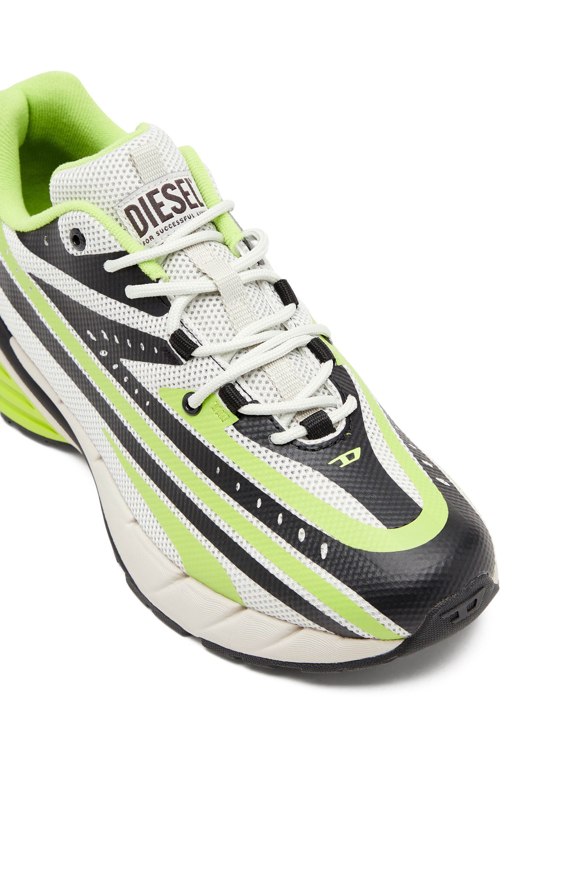 Diesel - D-AIRSPEED LOW, Male D-Airspeed Low-Striped sneakers in coated mesh in マルチカラー - Image 7