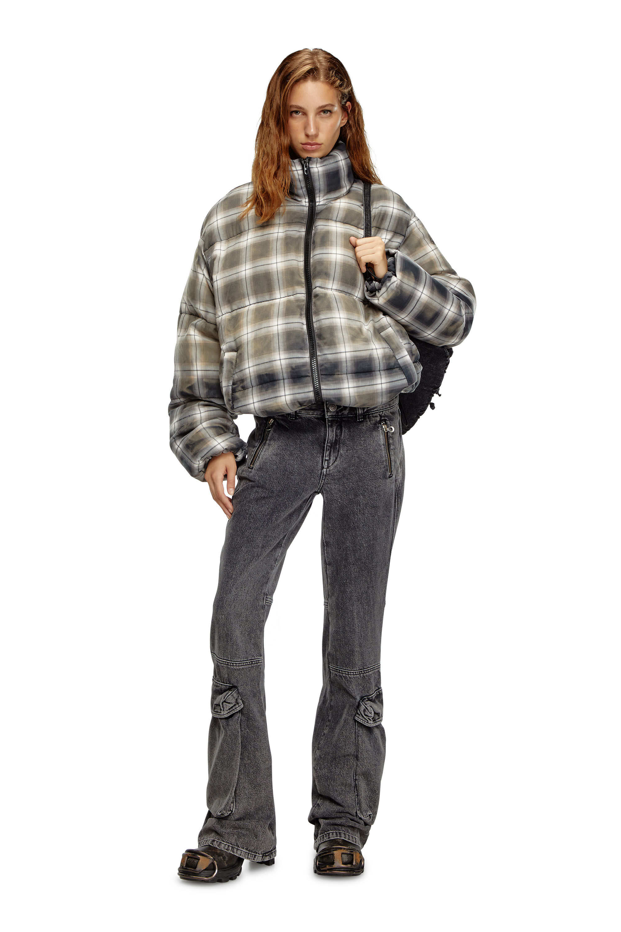 Diesel - Female Bootcut and Flare Jeans D-Poky 0CBDH, ブラック/ダークグレー - Image 1