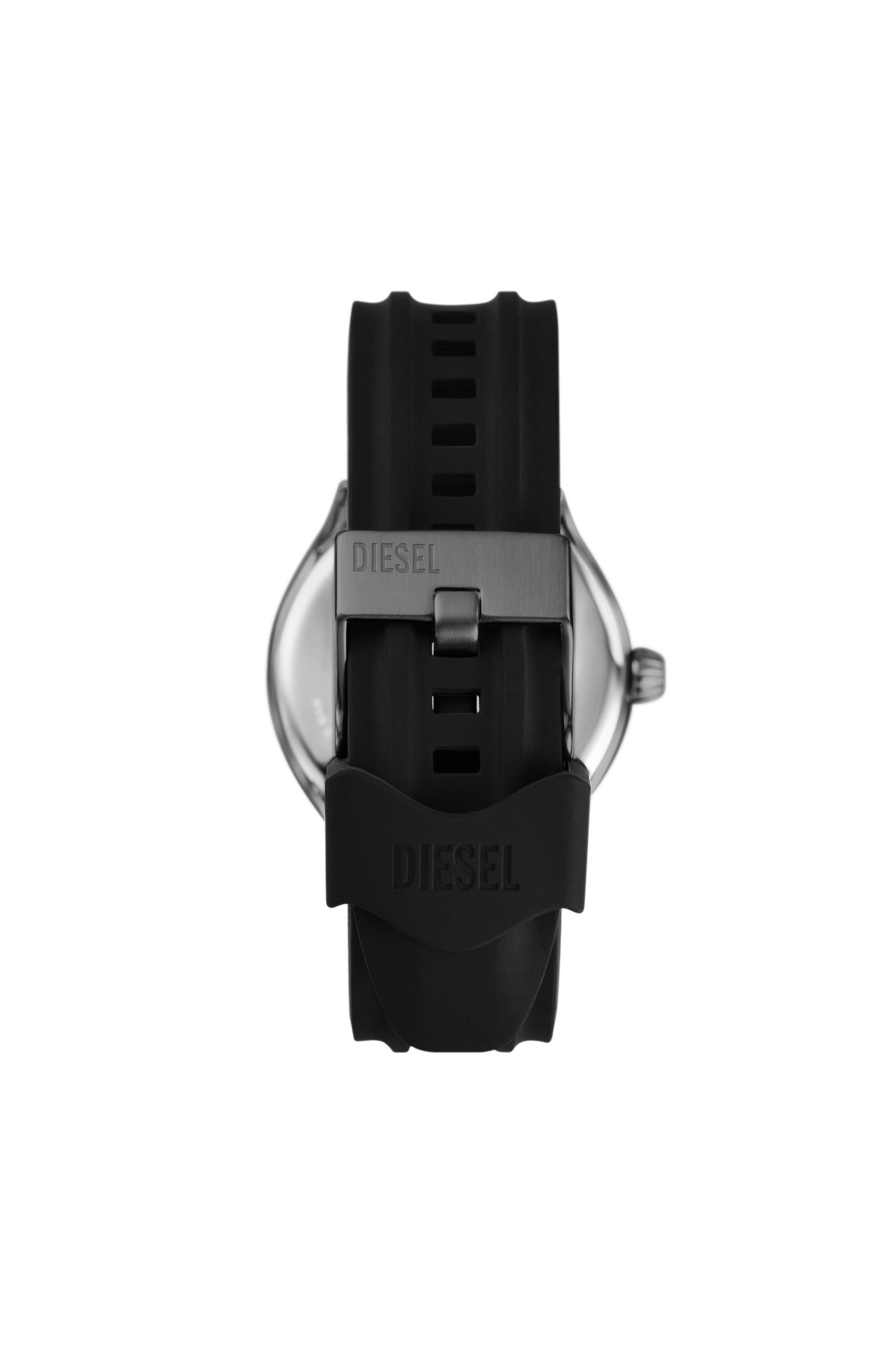 DZ2201 Streamline three-hand black silicone watch｜ブラック ...