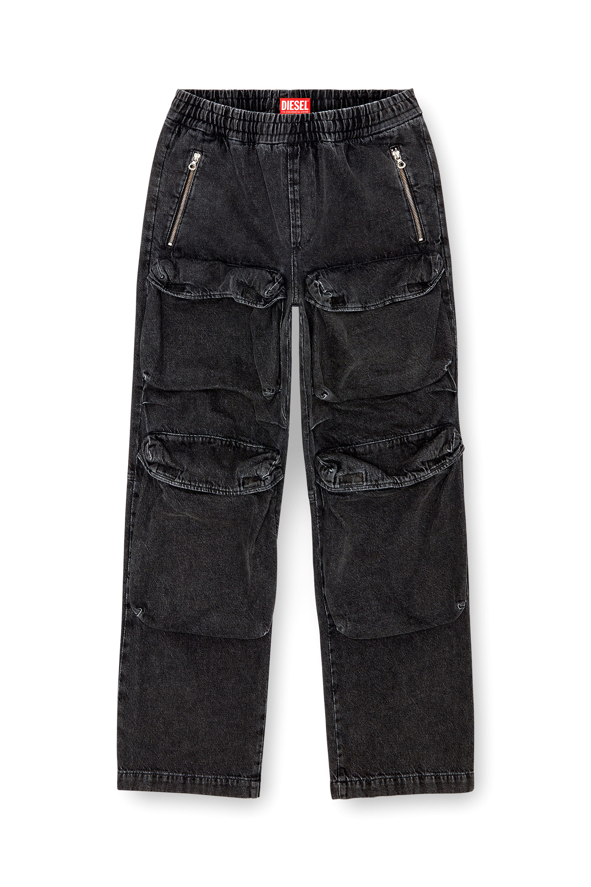 Diesel - Male Straight Jeans D-Baertson 0CBDH, ブラック/ダークグレー - Image 2