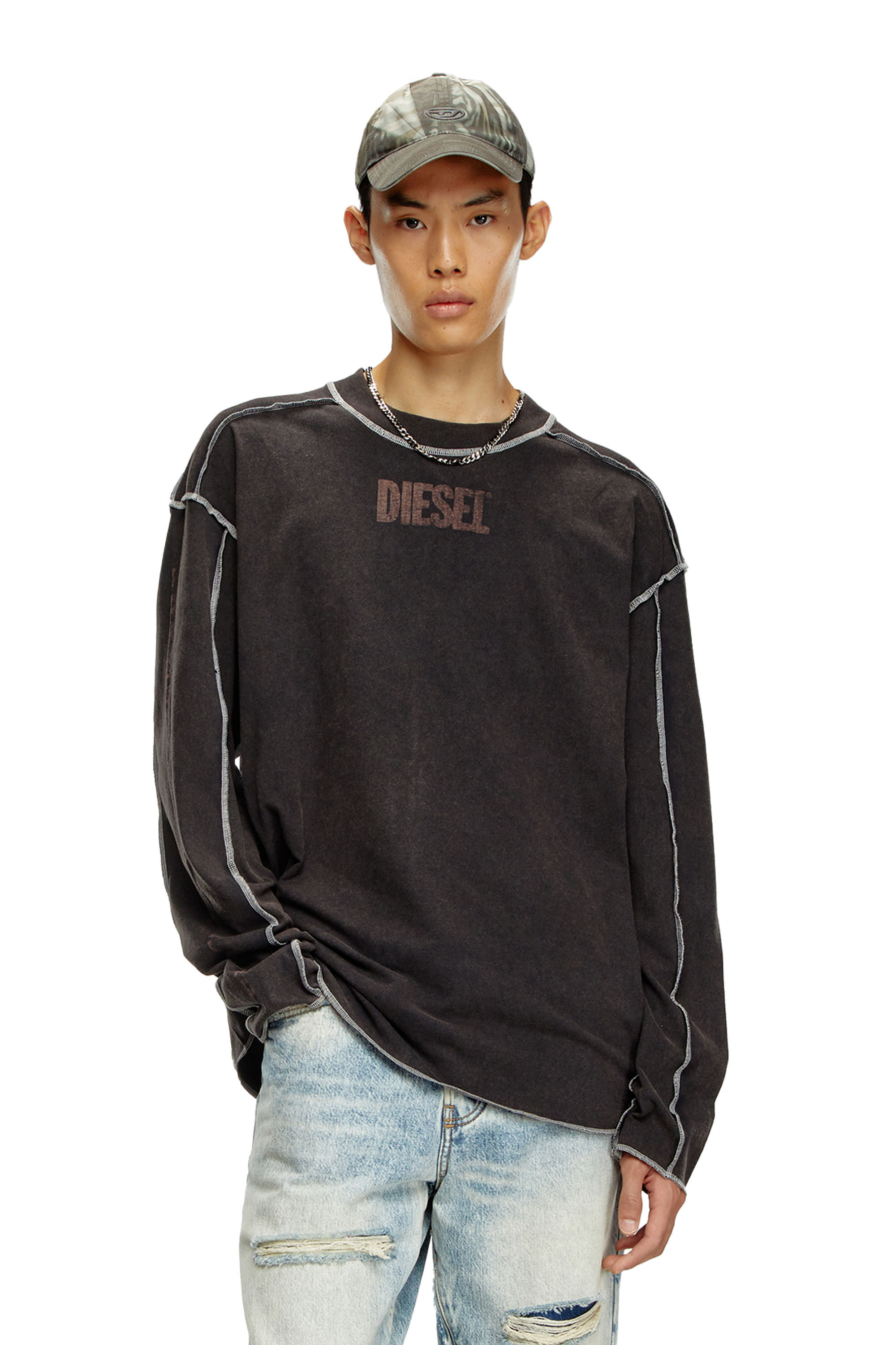 Diesel - T-CRAOR-LS, ダークグレー - Image 3