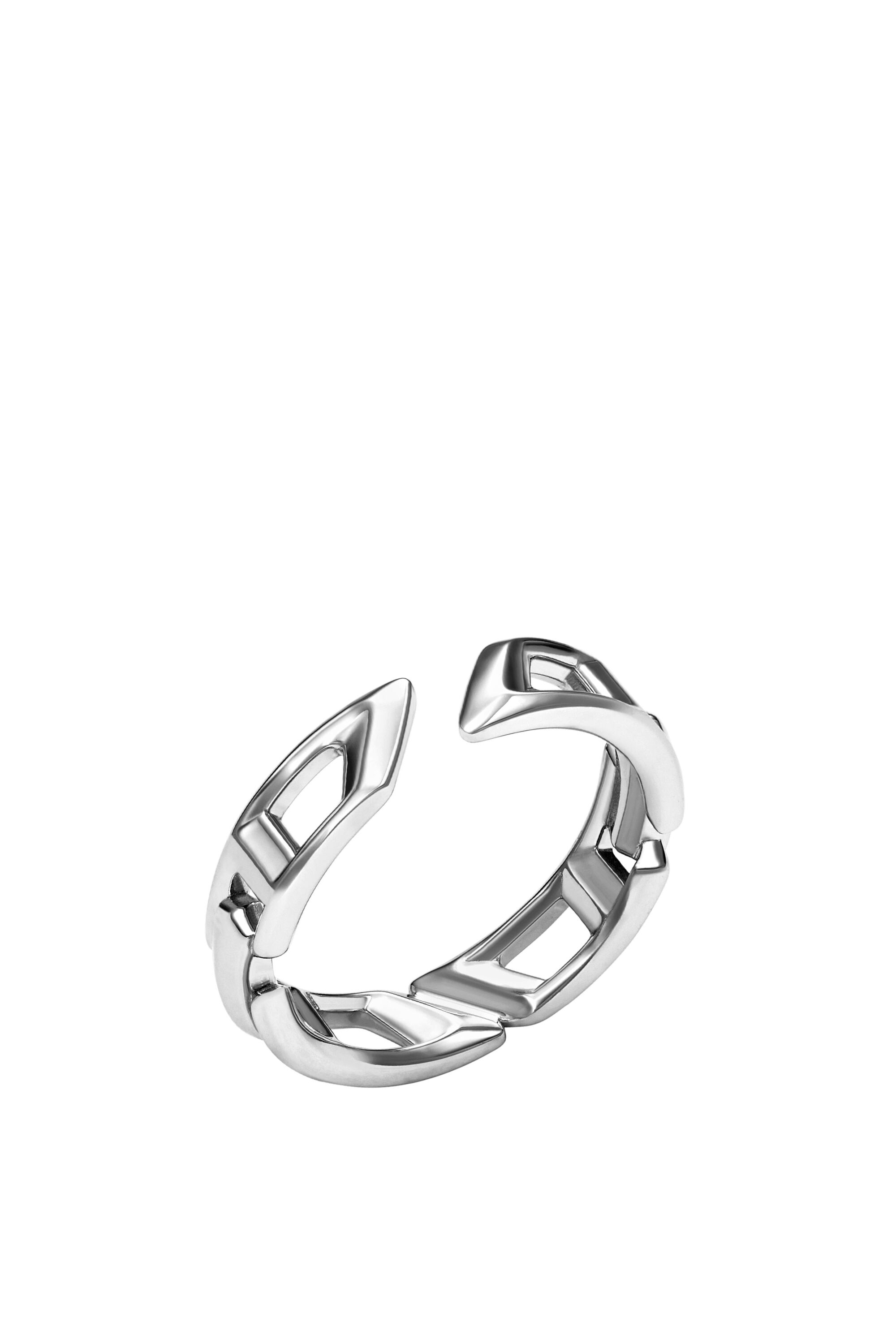 DL1349040 JEWEL D Logo Sterling Silver Band Ring｜シルバー 
