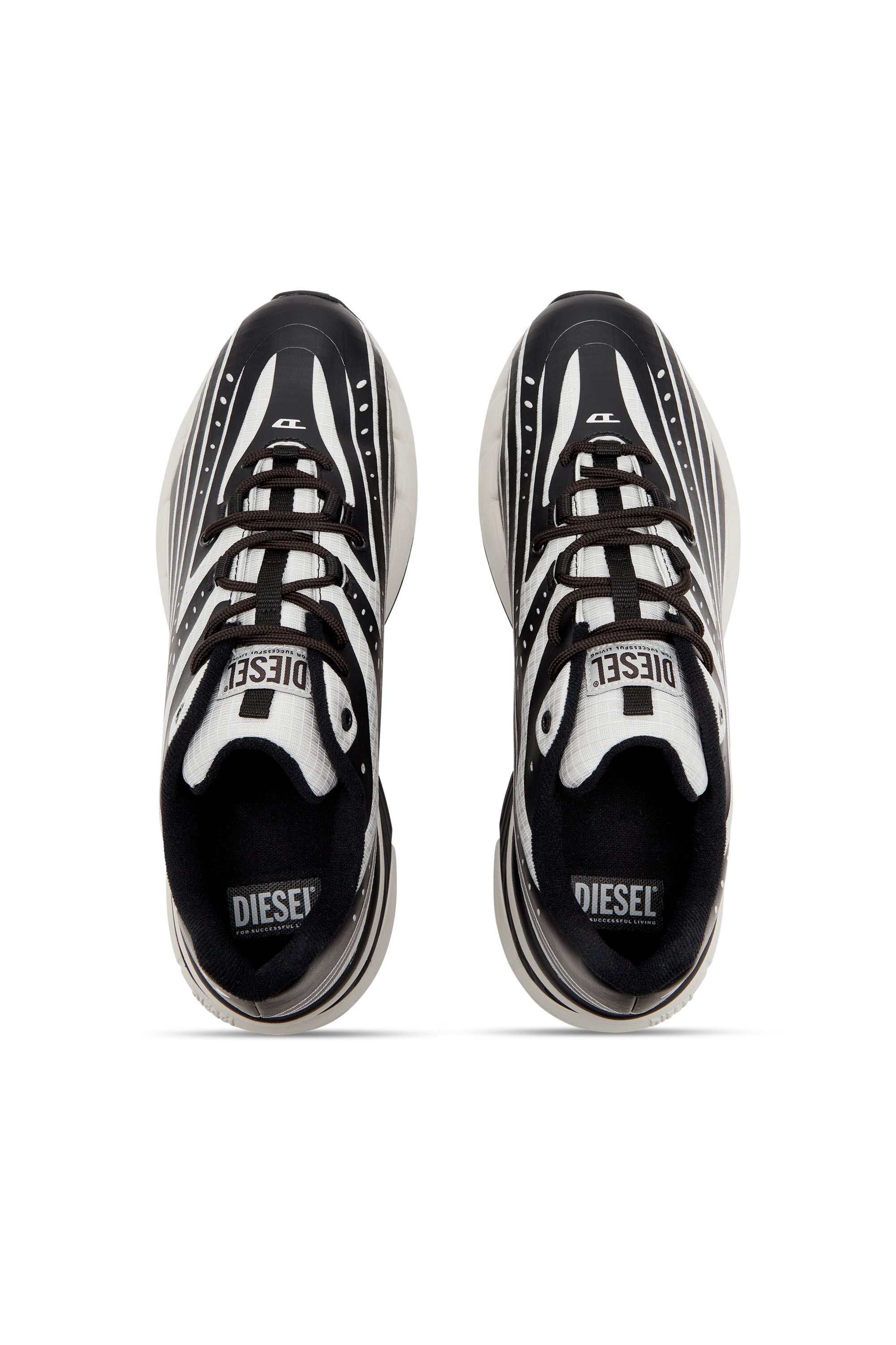 Diesel - D-AIRSPEED LOW, Male D-Airspeed Low-Striped sneakers in coated ripstop in マルチカラー - Image 6