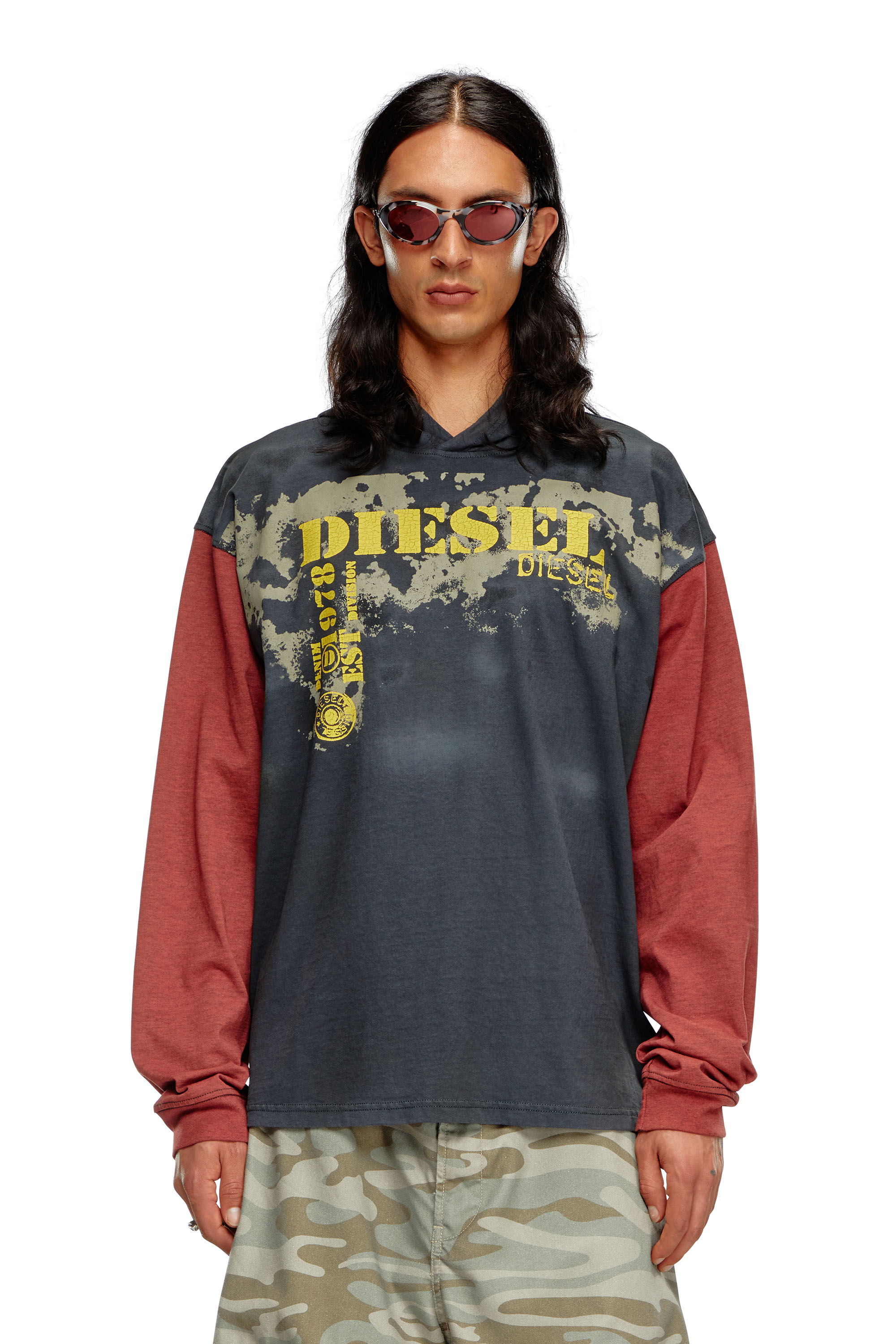 Diesel - T-BOXT-LS-HOOD, ダークグレー - Image 3