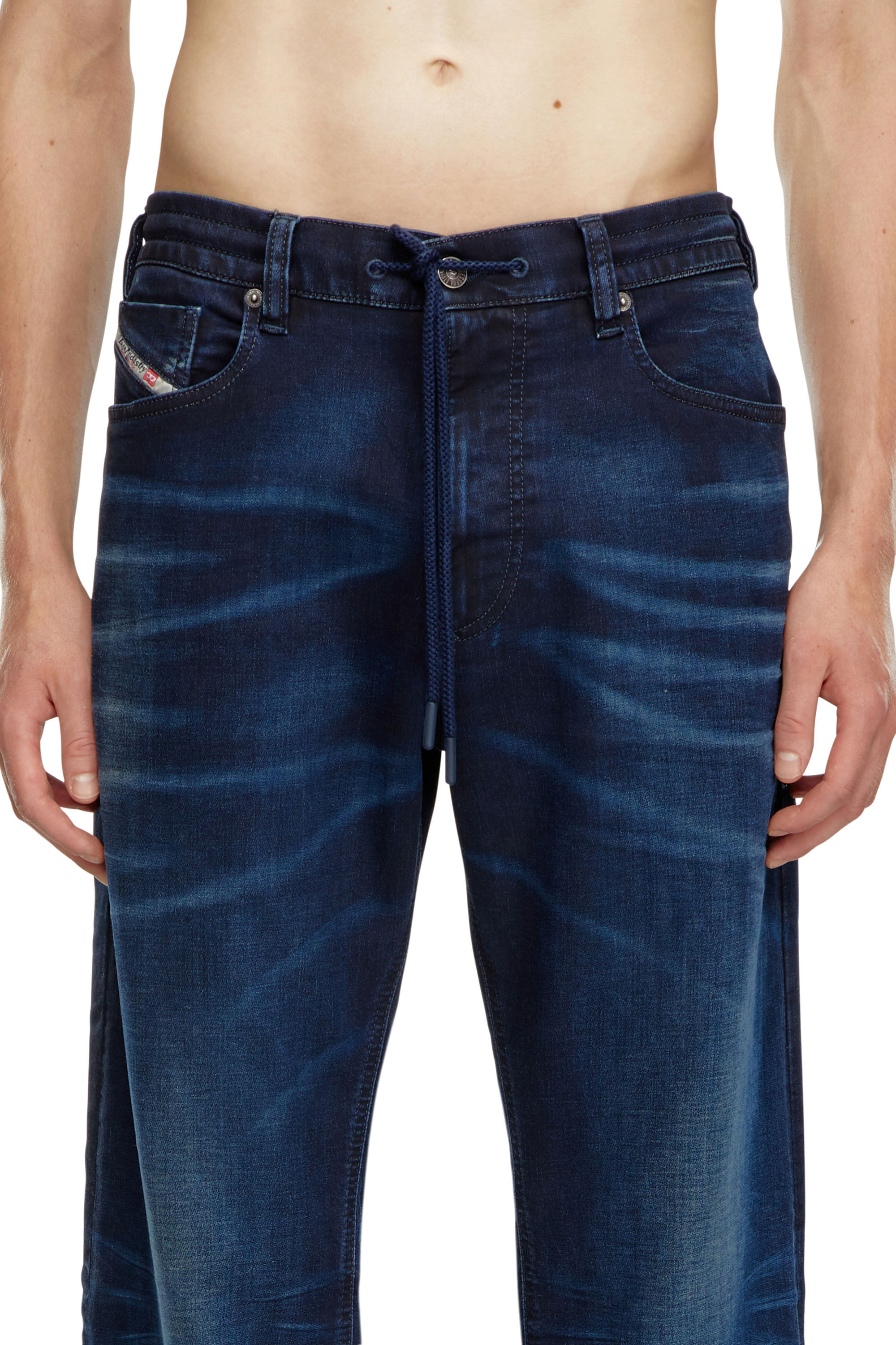 Diesel - Male Straight 2080 D-Reel Joggjeans® 09J35, ダークブルー - Image 4