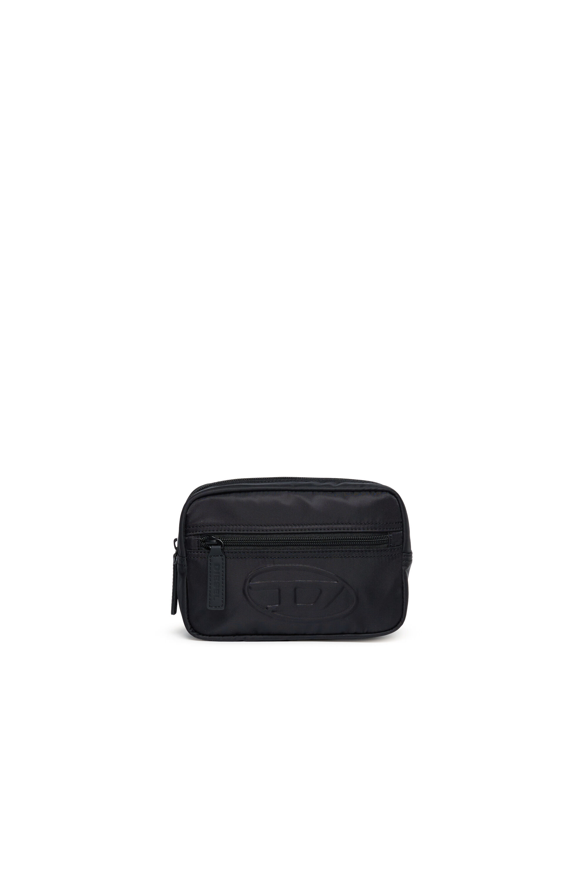 Diesel - WDEMBOSSED, Unisex Nylon belt bag with embossed logo in ブラック - Image 1