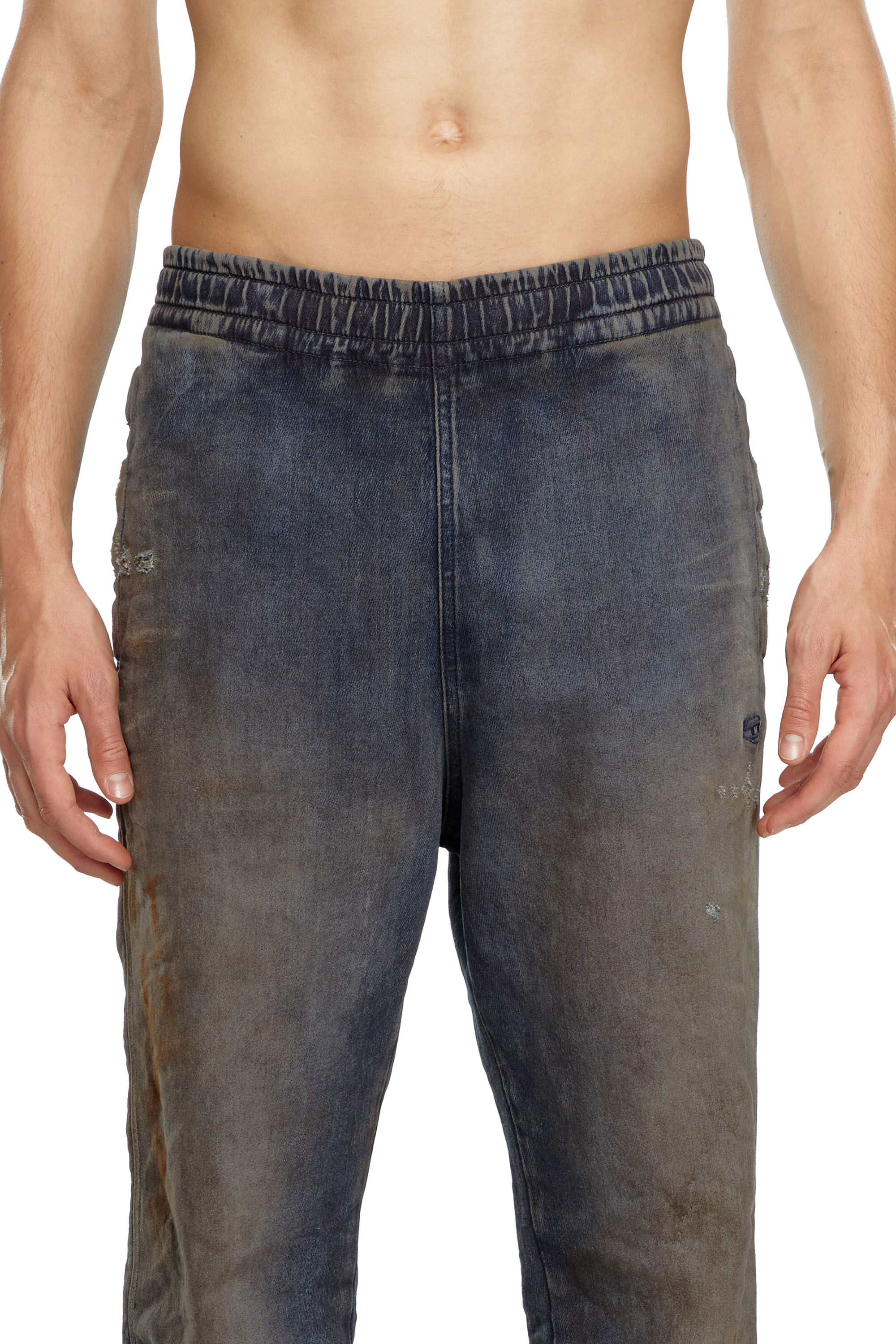 Diesel - Male Tapered D-Lab Track Denim 068LV, ダークブルー - Image 4