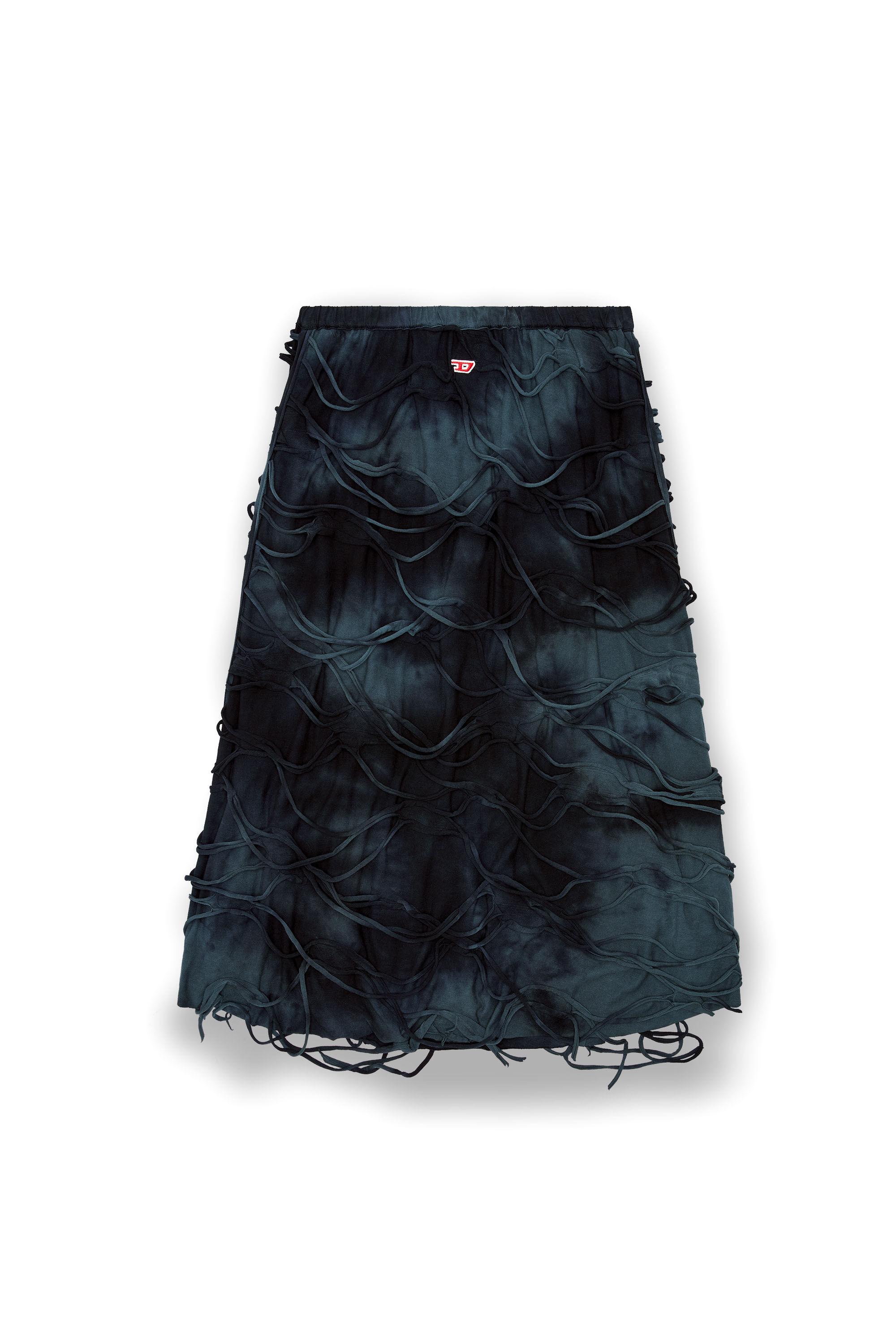 Diesel - O-JAL, Female Midi skirt with floating strands in ブラック - Image 2