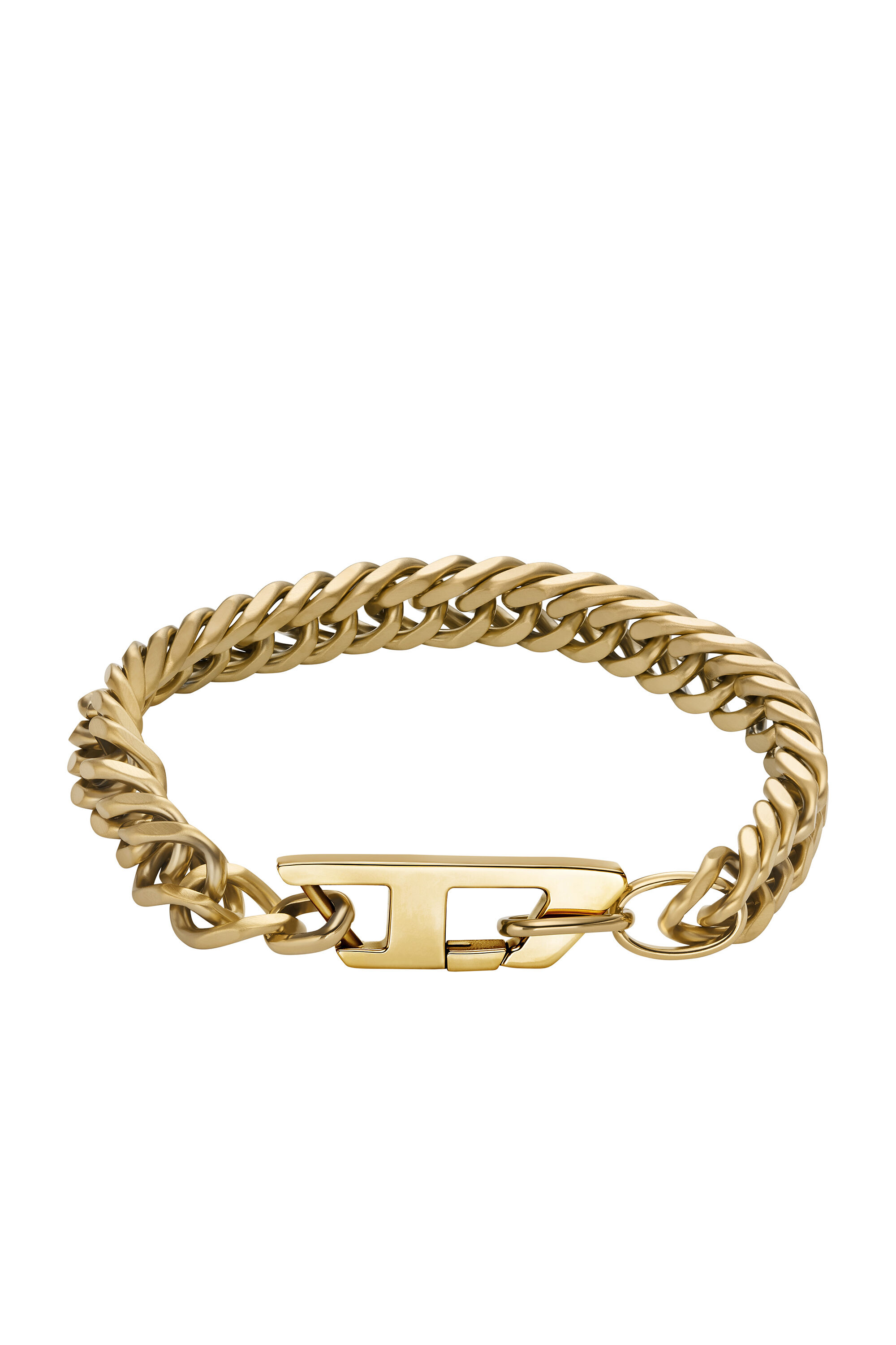 Diesel - DX1511710, Unisex's Matte Gold-Tone Stainless Steel Chain Bracelet in ゴールド - 1