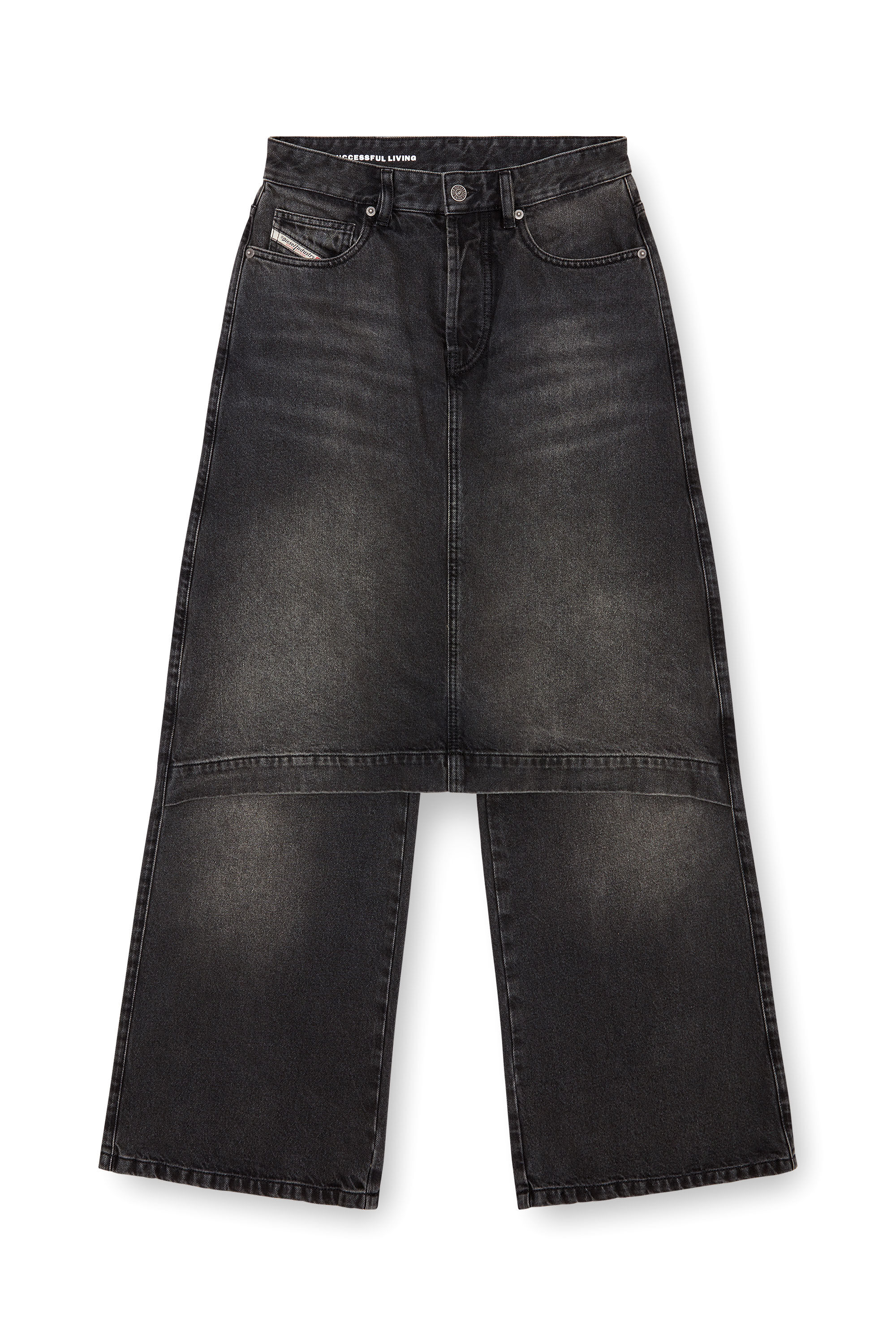 Diesel - Female Straight Jeans D-Syren 0CBDG, ブラック/ダークグレー - Image 2