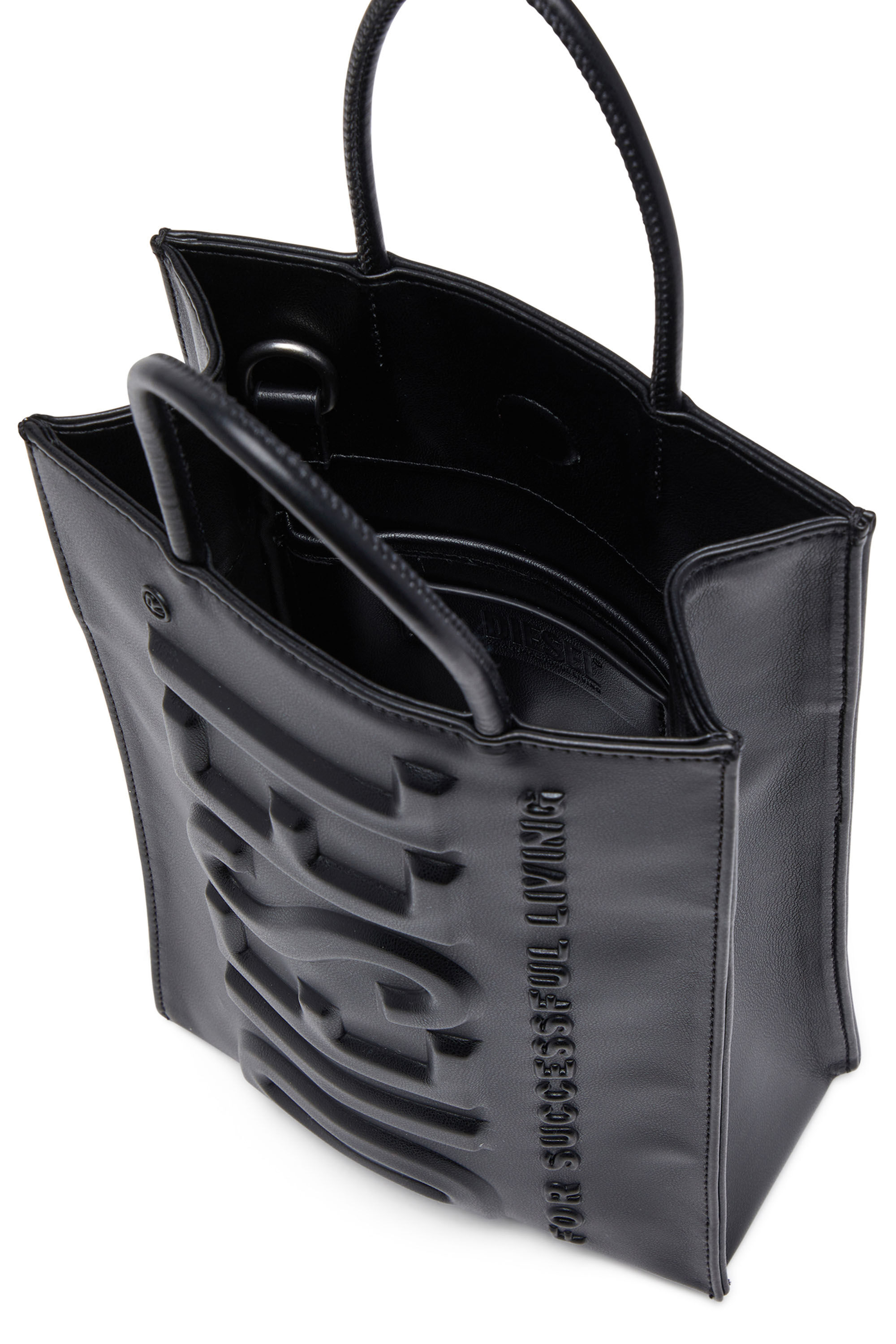 DSL 3D SHOPPER M X Dsl 3D Shopper M X - PU tote bag with embossed 