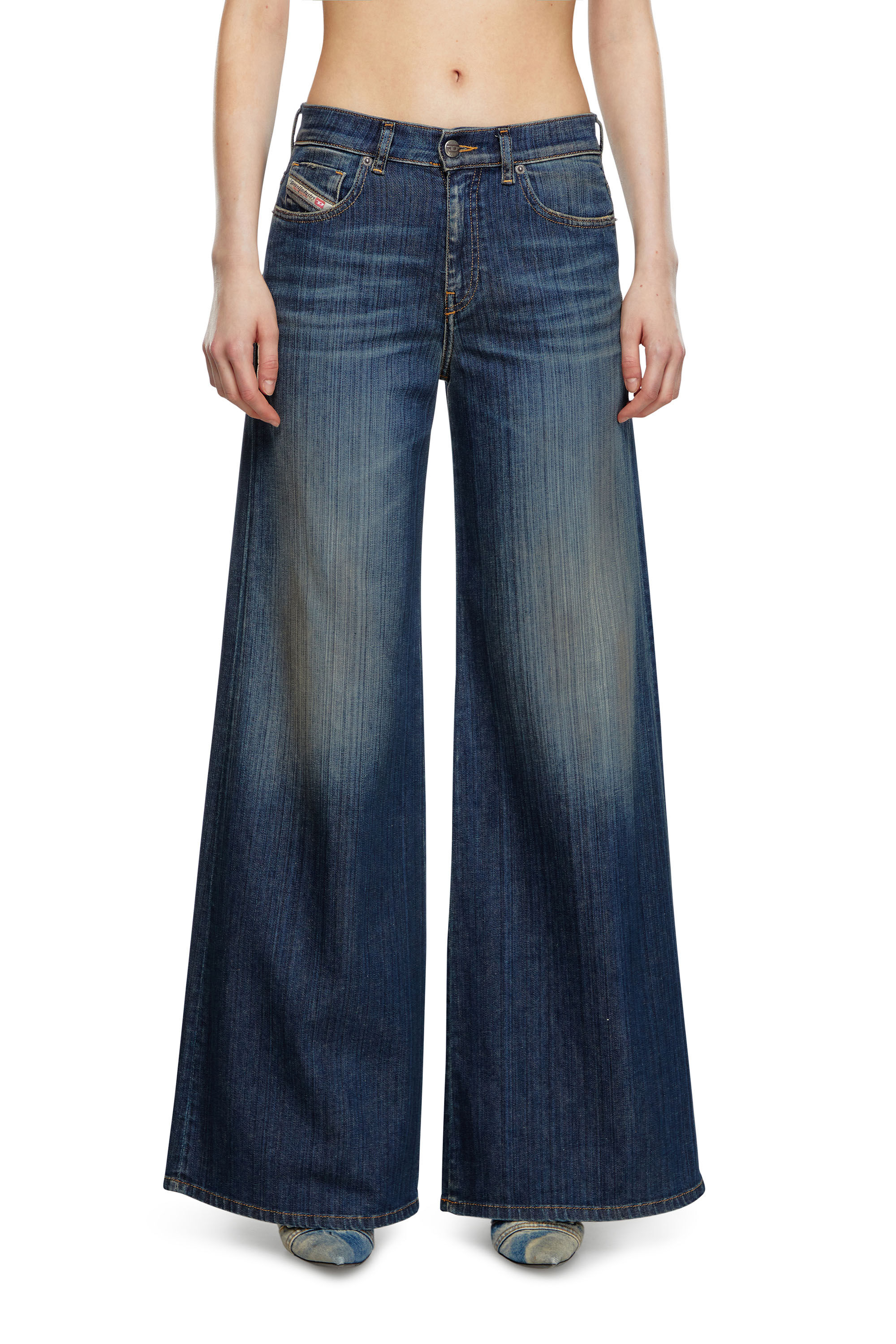 Diesel - Female Bootcut and Flare Jeans 1978 D-Akemi 09J45, ダークブルー - Image 3