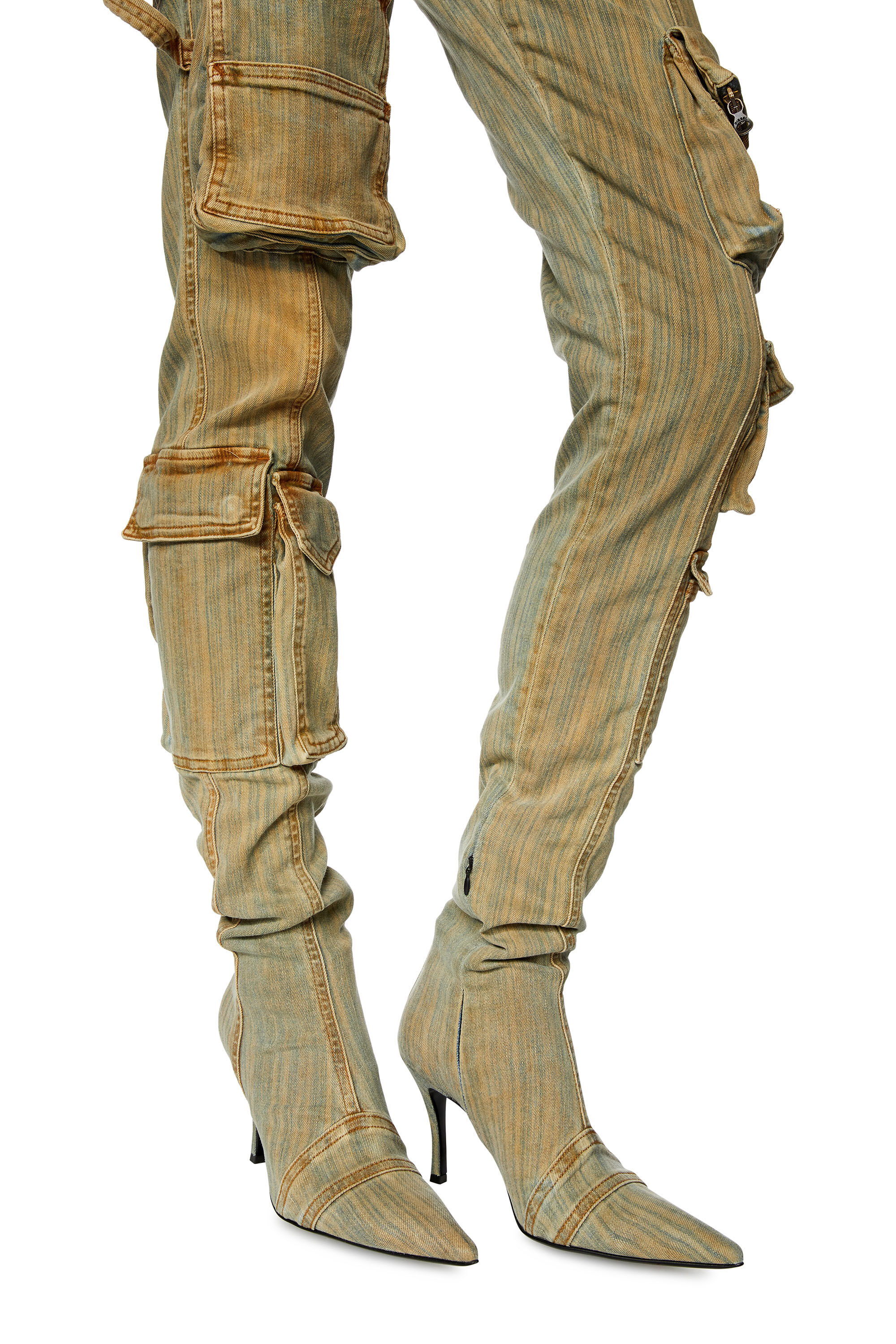Diesel - Female Super skinny Jeans 1984 Slandy-High 068JR, ブルー/ベージュ - Image 4