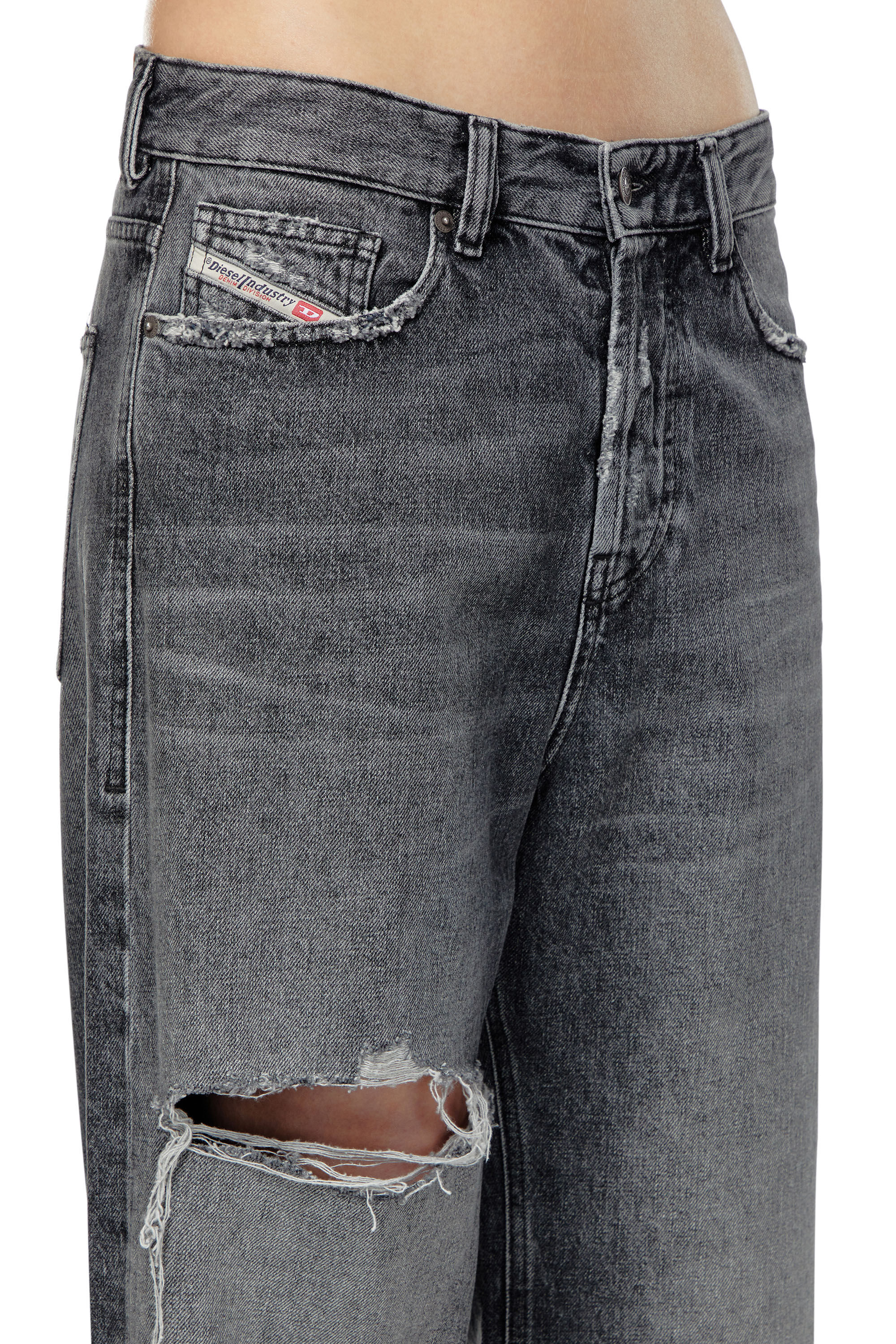 Diesel - Female Straight Jeans 1996 D-Sire 007X4, ブラック/ダークグレー - Image 4