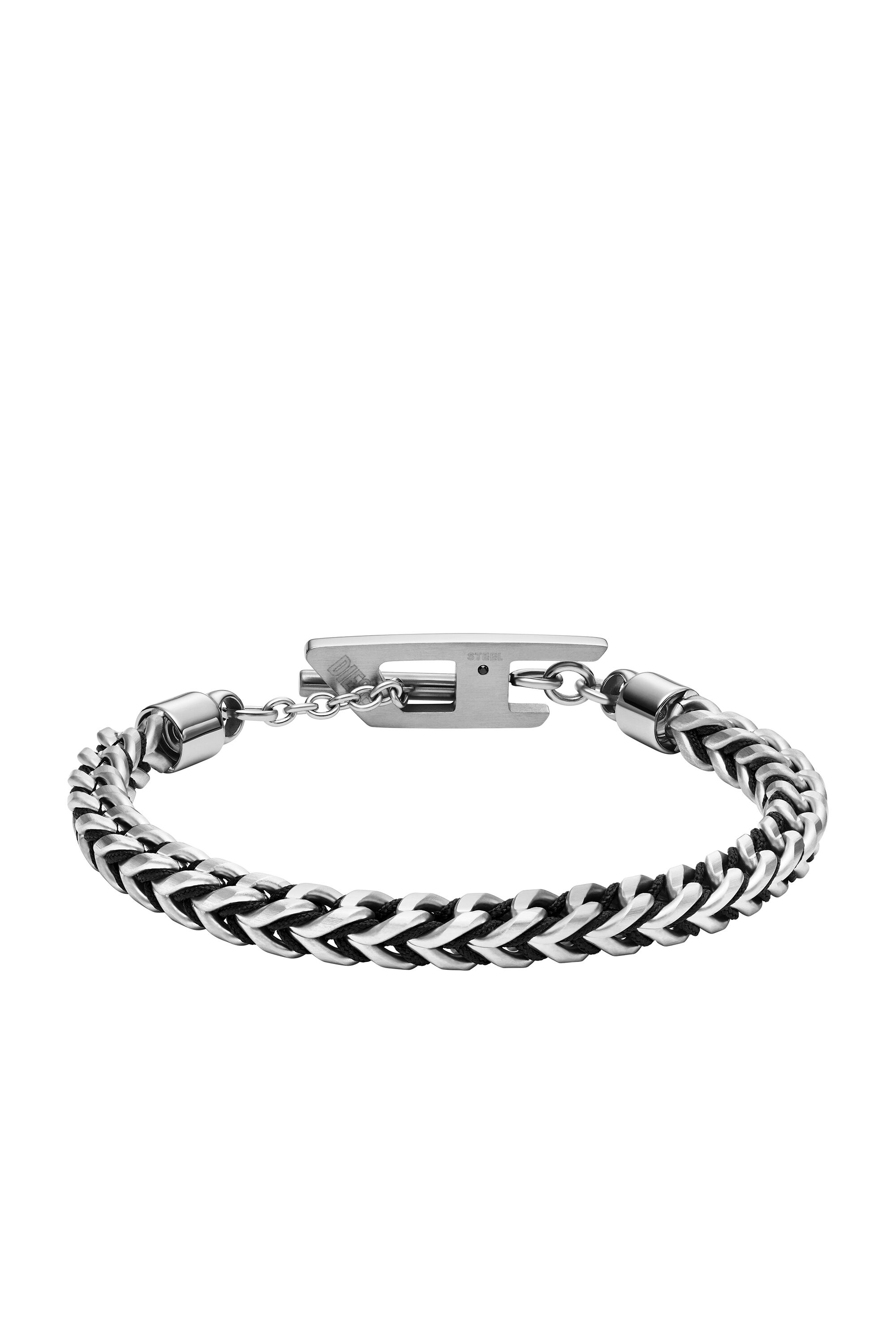 Diesel - DX1540040, Unisex's Stainless Steel Woven Chain Bracelet in シルバー - 2