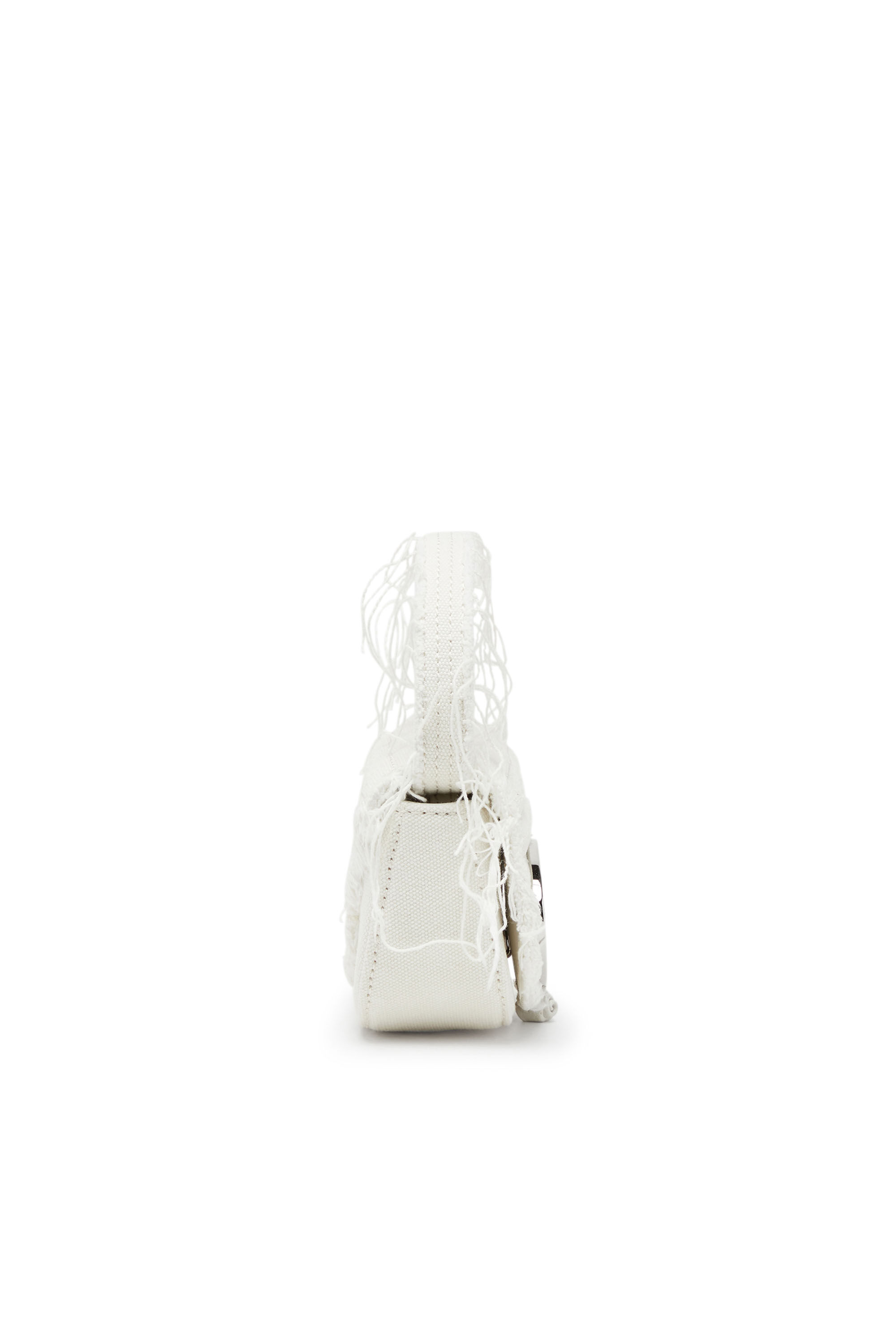 Diesel - 1DR XS, Female 1DR XS-Iconic mini bag in canvas and leather in ホワイト - Image 4