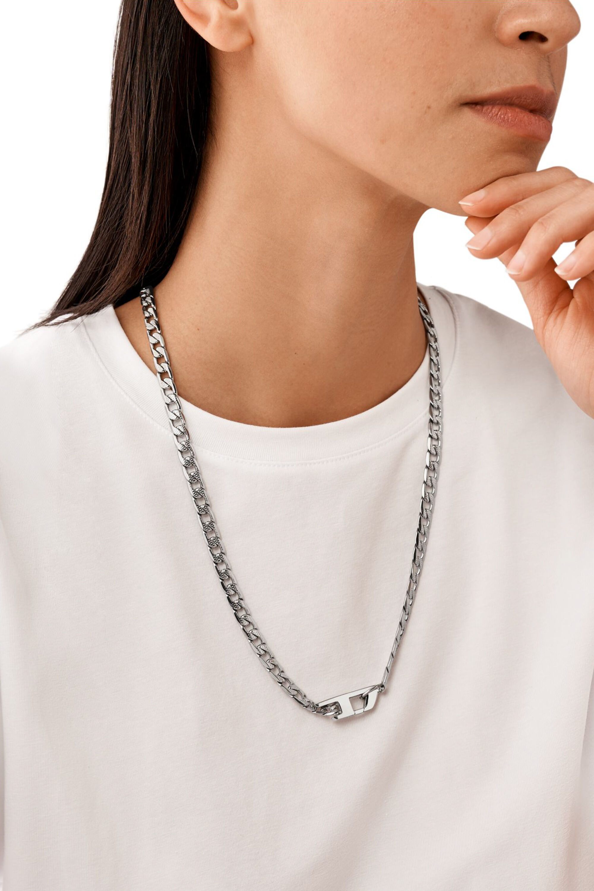 DX1497 Stainless steel chain necklace｜シルバー｜メンズ｜DIESEL