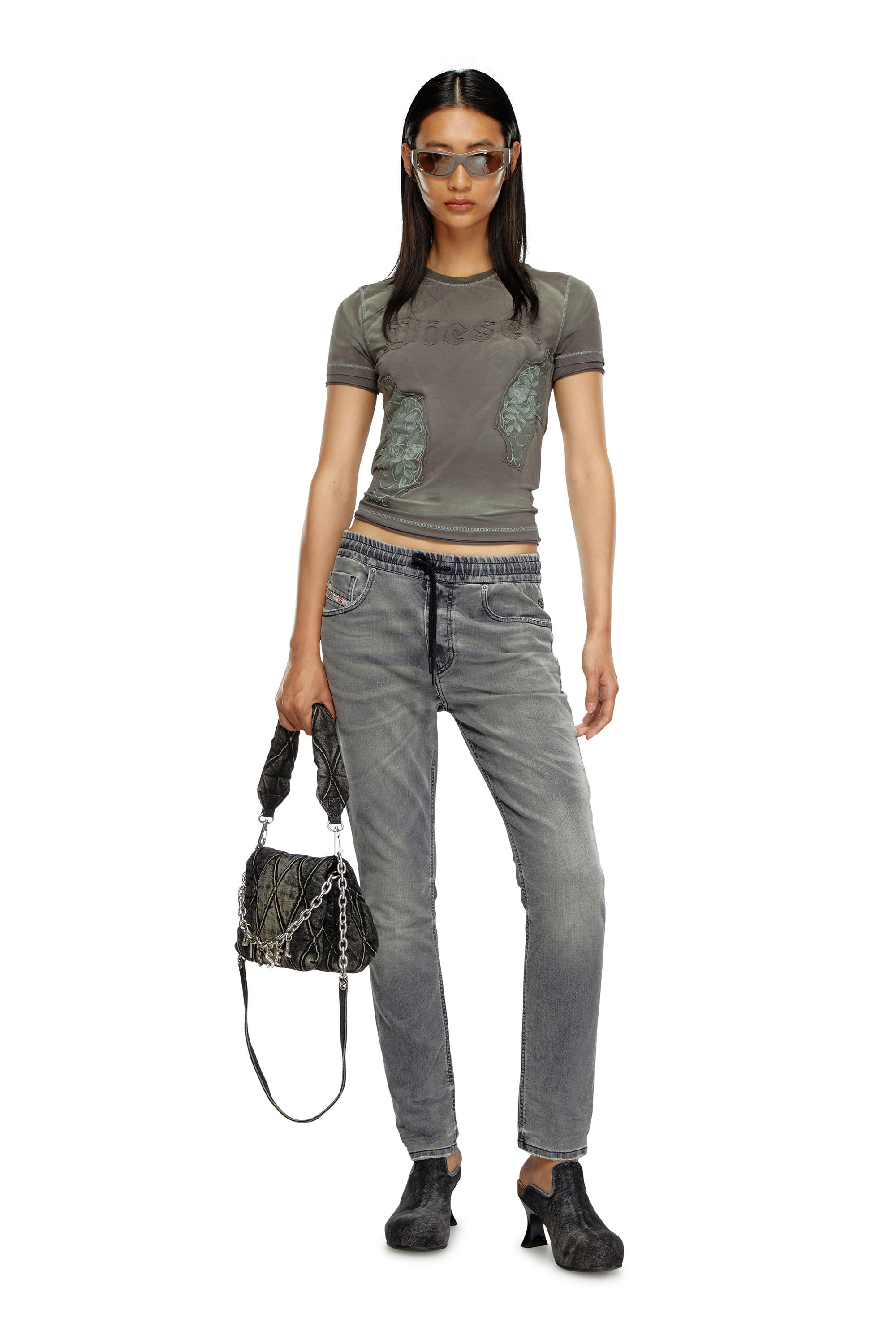 Diesel - Female Boyfriend 2031 D-Krailey Joggjeans® 068LT, ダークグレー - Image 1