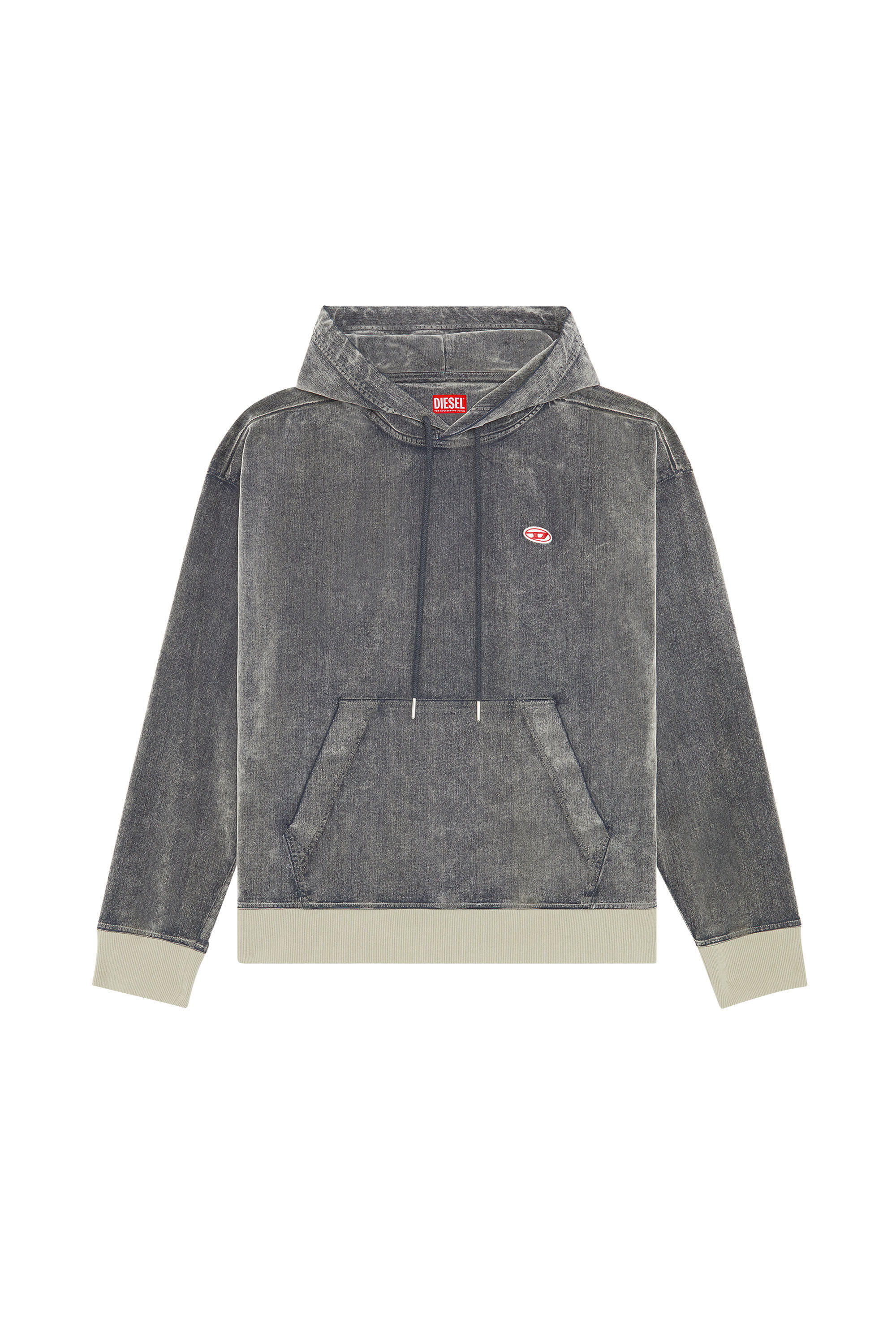 D-UM-RIB TRACK DENIM HOODIE（MEN）: トラックデニムフーディー