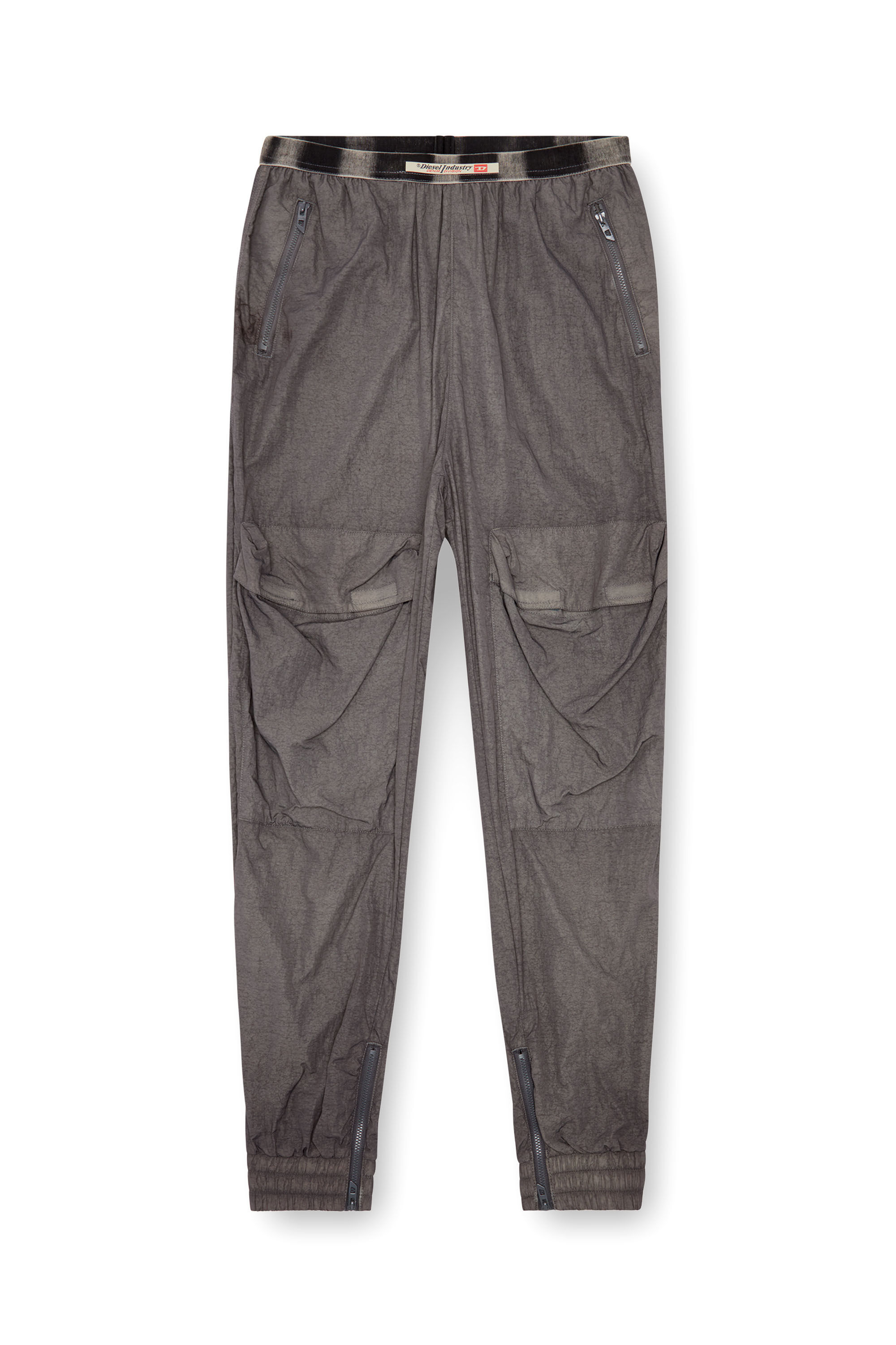 Diesel - P-ARADISE, Female Cargo pants in faded nylon in グレー - Image 2