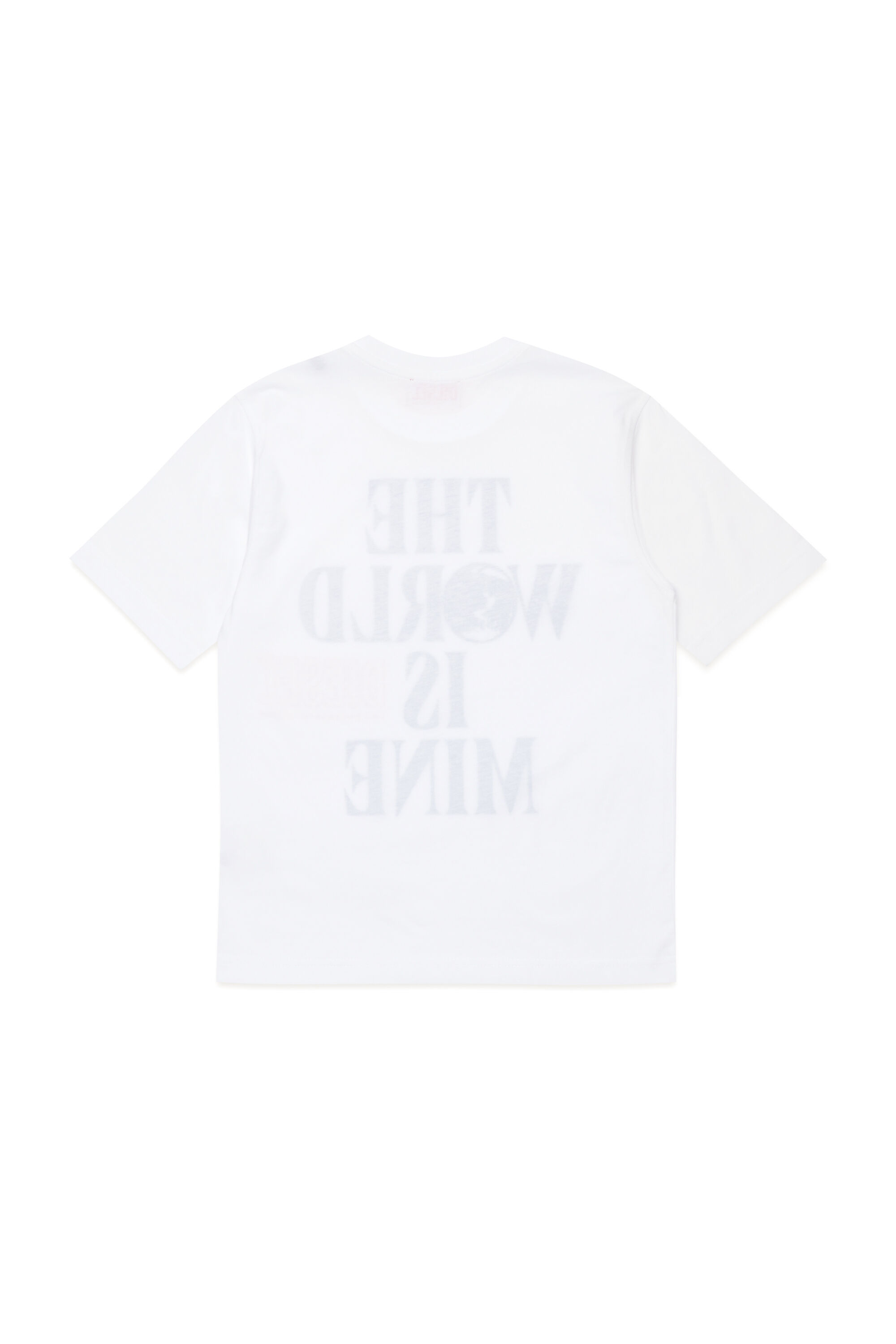 Diesel - TWASHL7 OVER, Male's T-shirt with World is Mine logo in ホワイト - 2