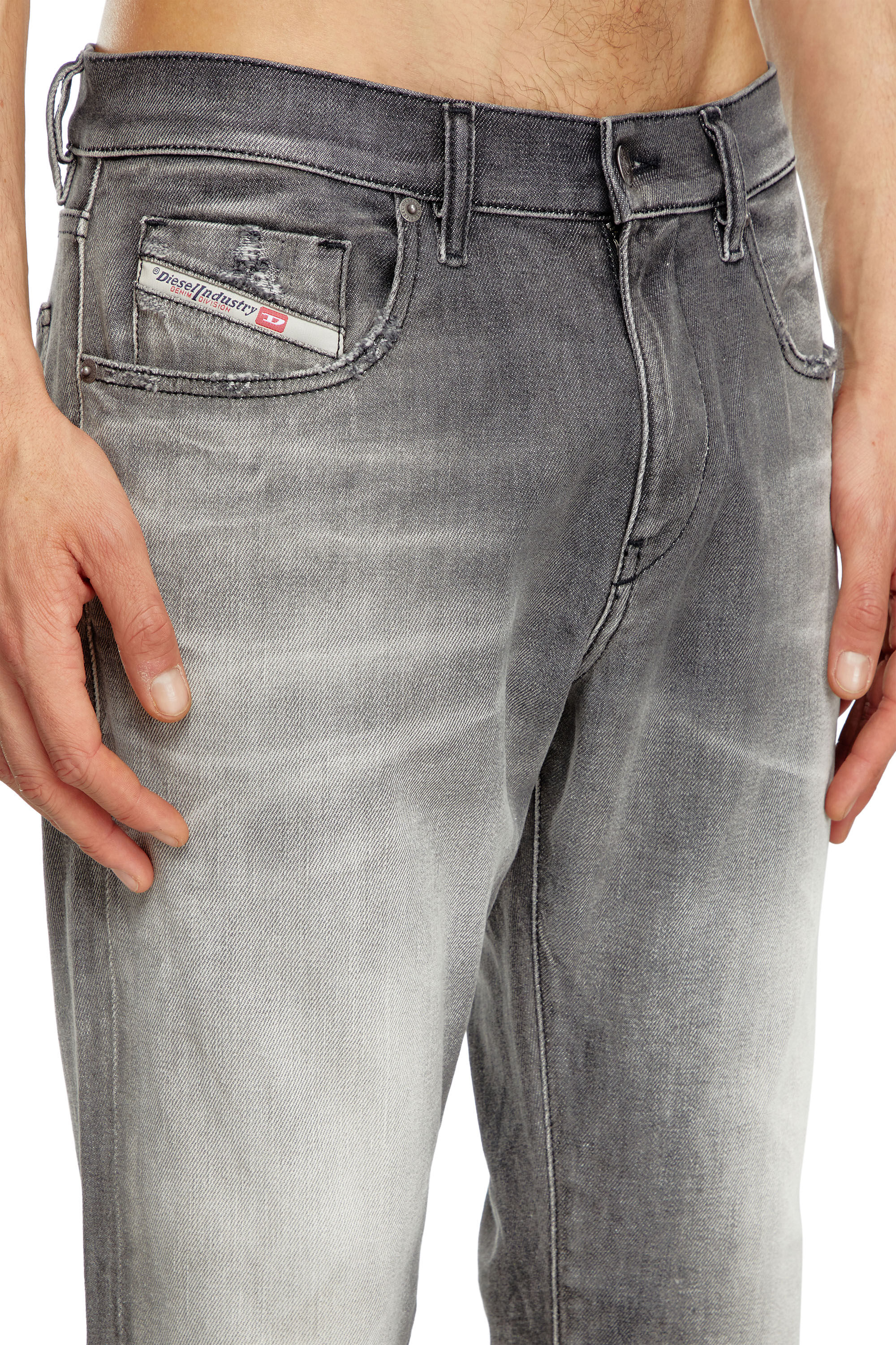 Diesel - Male Slim Jeans 2019 D-Strukt 09J58, ダークグレー - Image 4