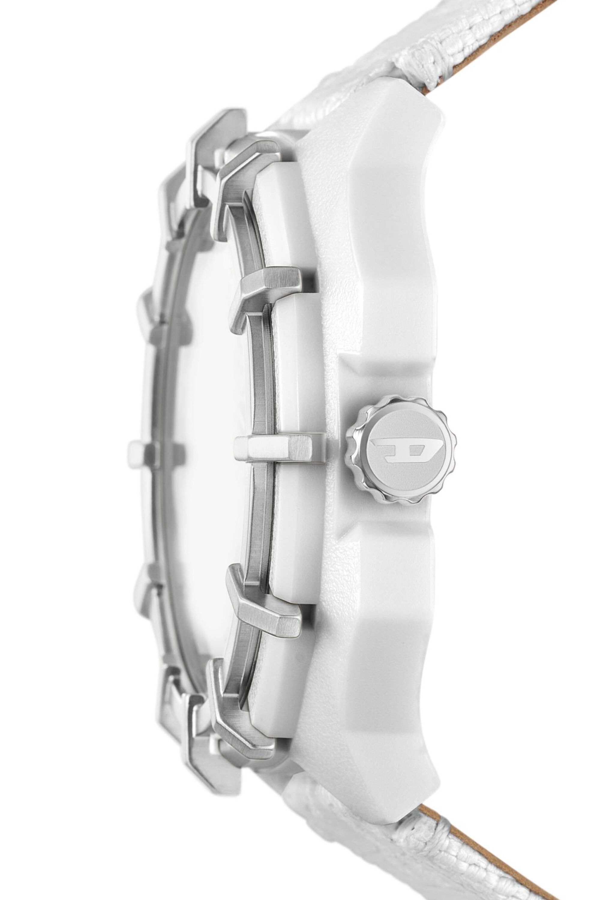 DZ4664 Framed solar white textile watch｜ホワイト｜メンズ｜DIESEL