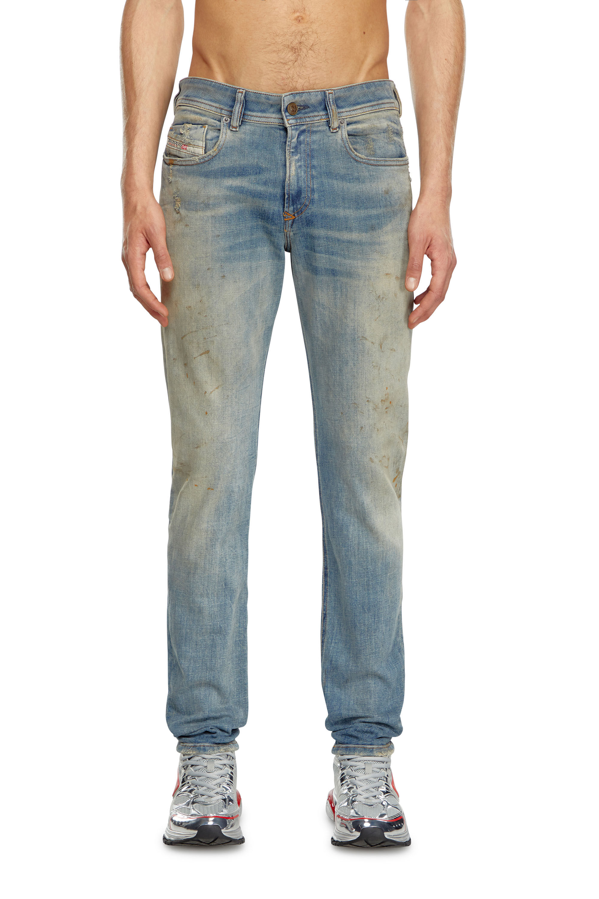 Diesel - Male Skinny Jeans 1979 Sleenker 09J25, ミディアムブルー - Image 3