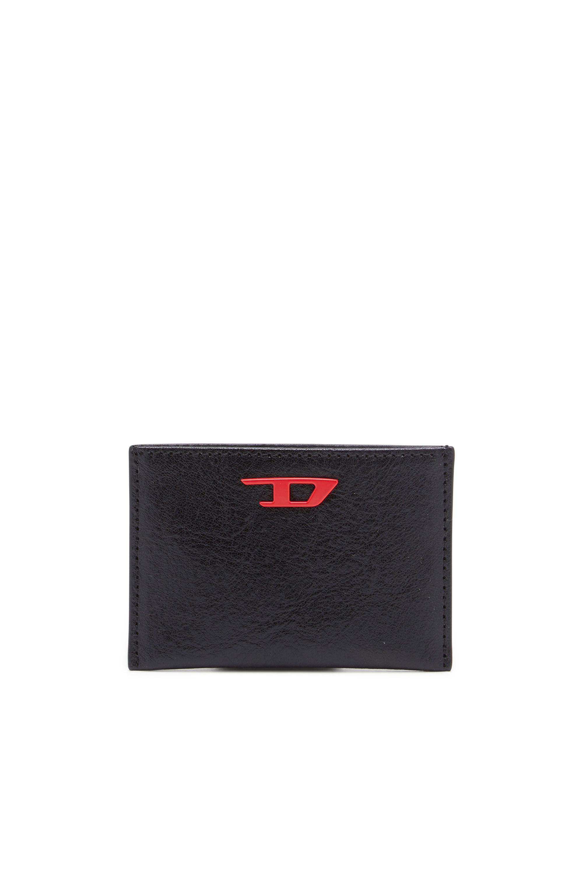 RAVE BI-FOLD COIN S Leather bi-fold wallet with red D plaque