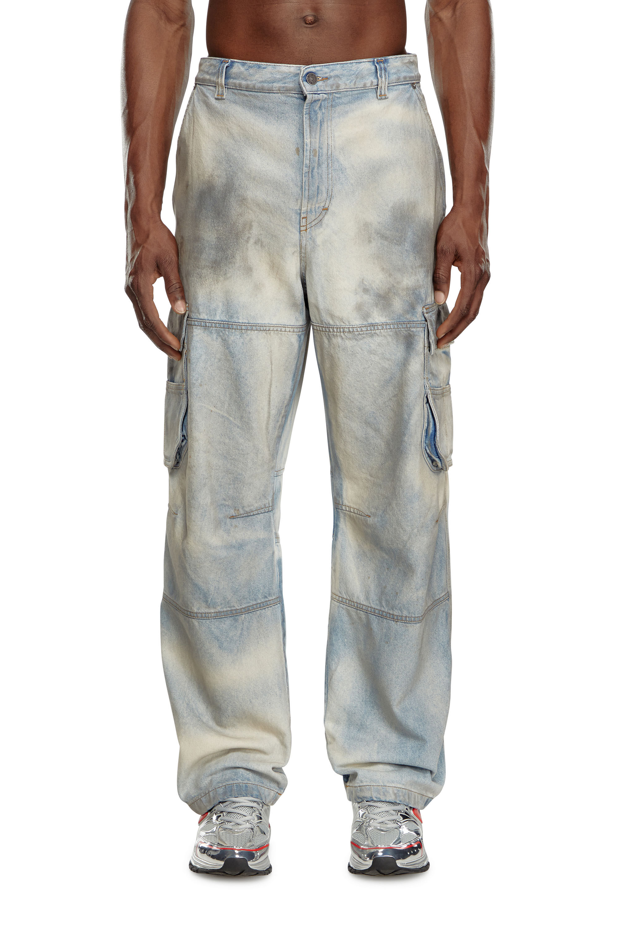 Diesel - Male Straight Jeans D-Fish 0CBDJ, ライトブルー - Image 3