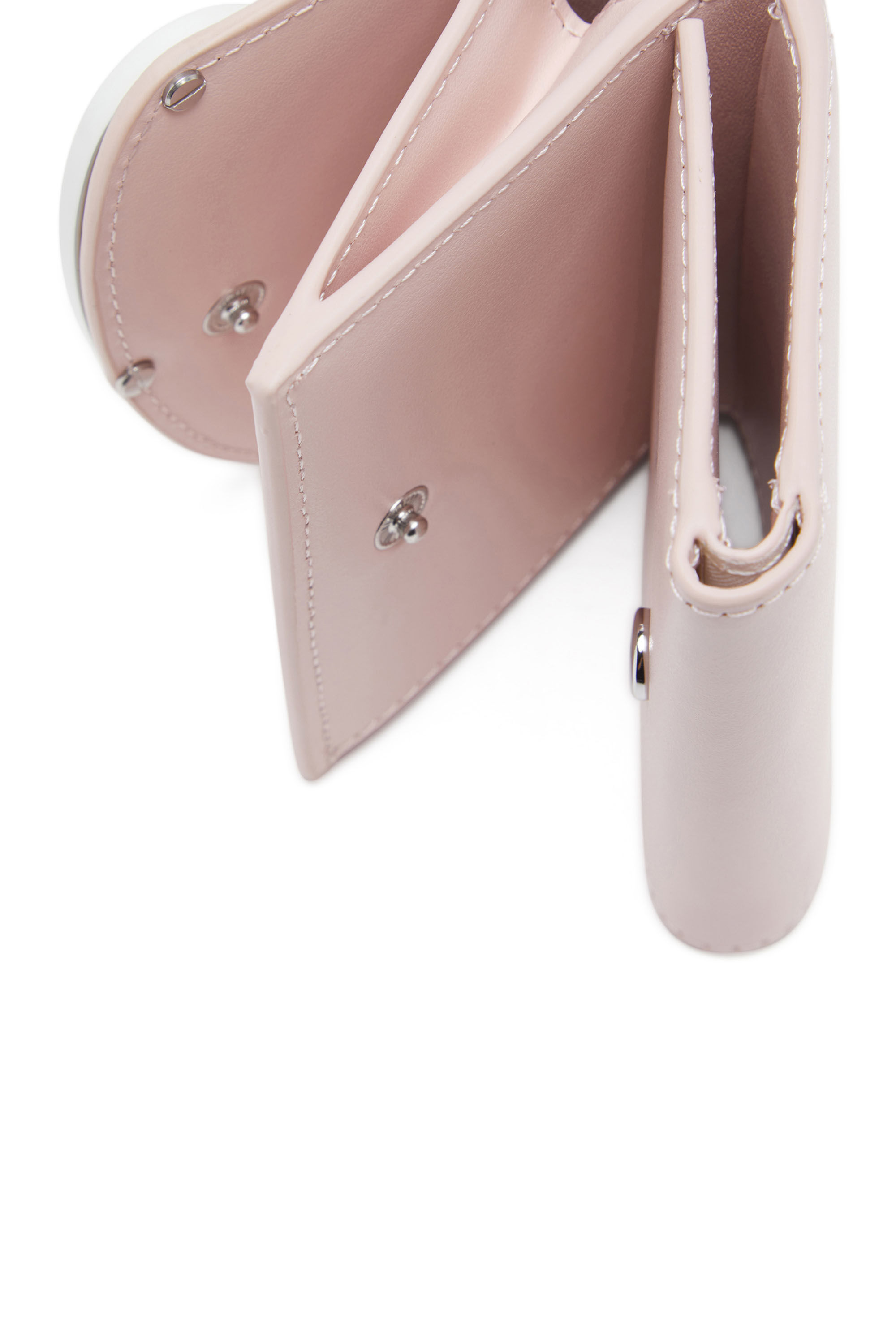 1DR TRI FOLD COIN XS II Tri-fold wallet in pastel leather｜ピンク ...