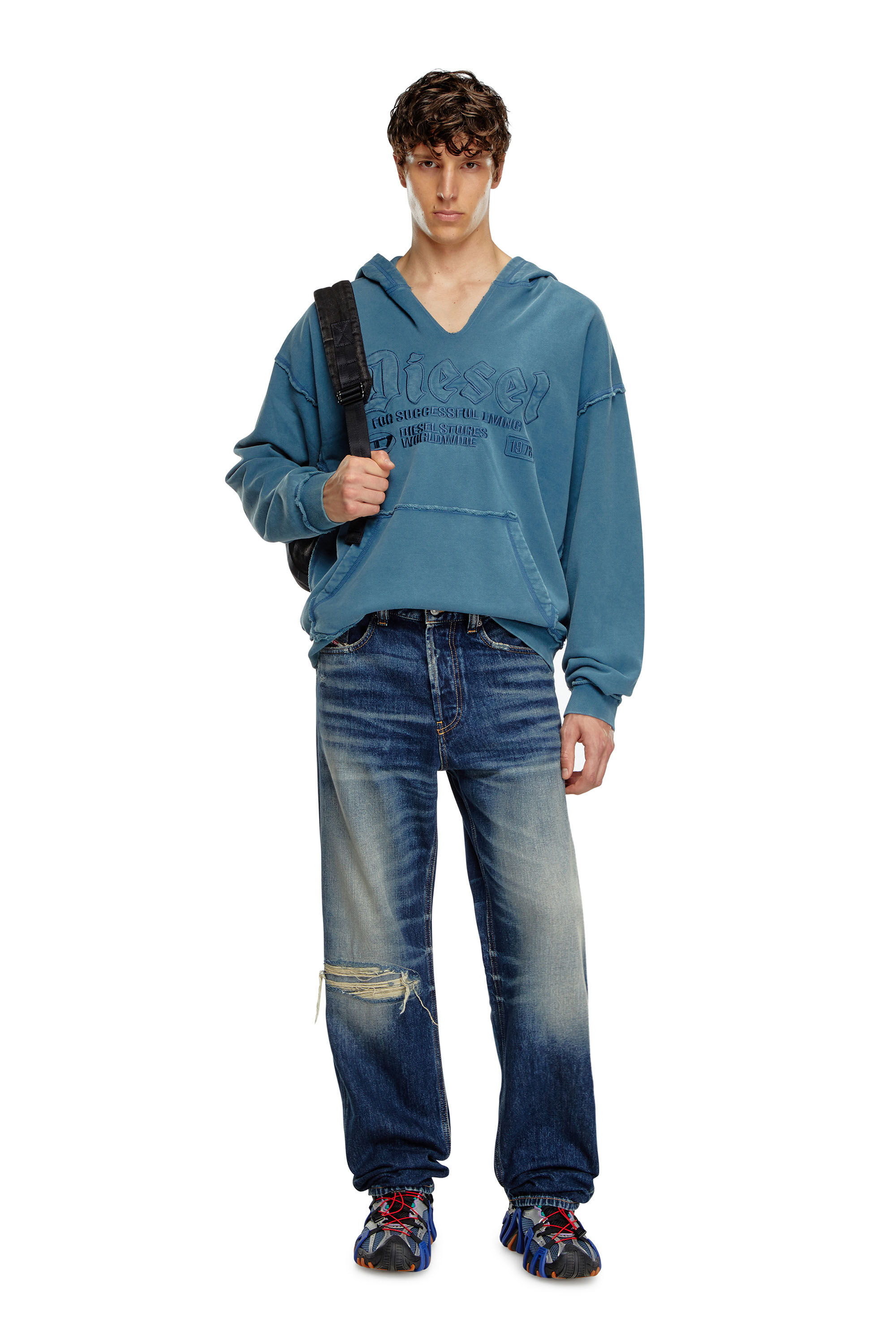 Diesel - Male Straight Jeans 2010 D-Macs 09J95, ダークブルー - Image 1