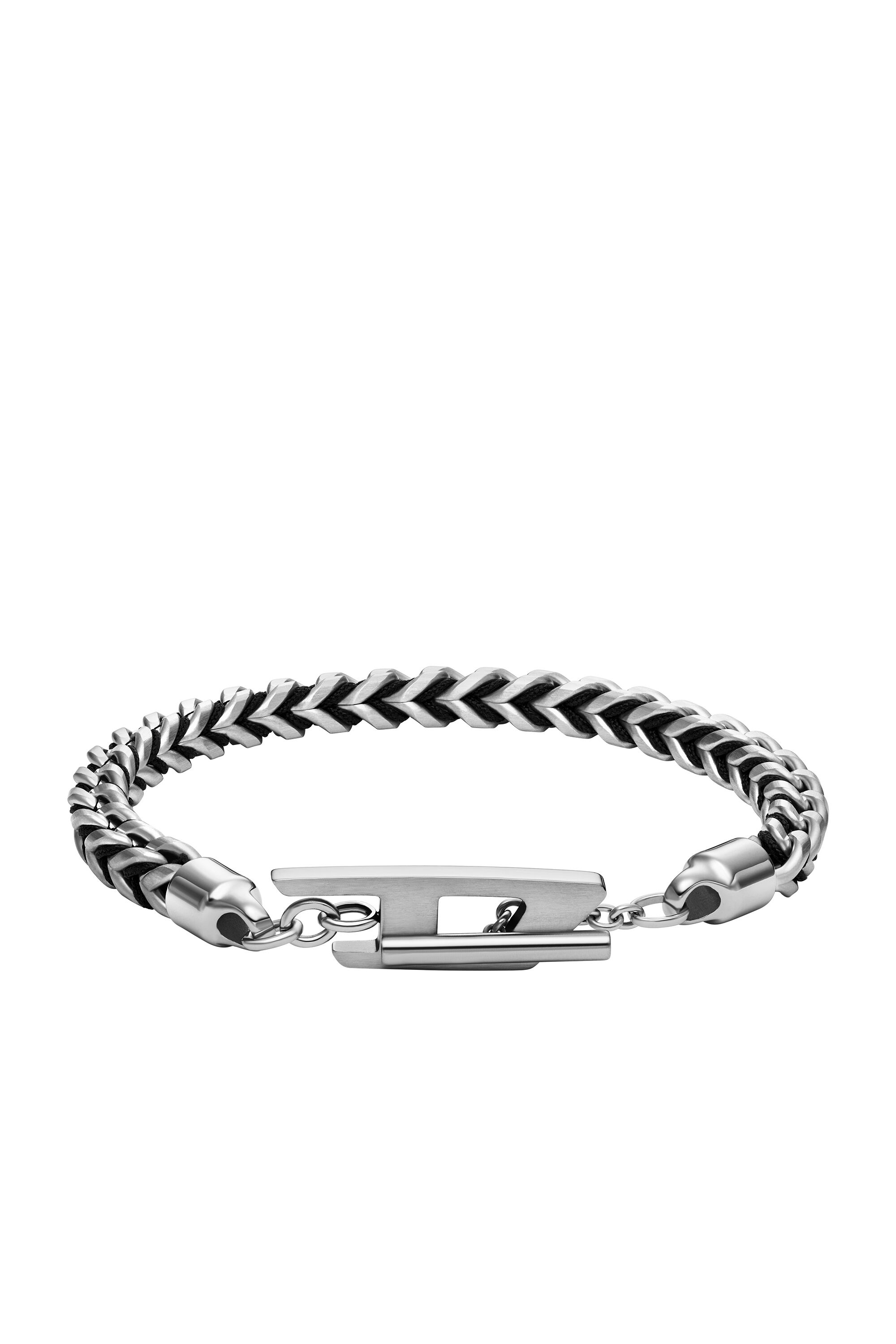 Diesel - DX1540040, Unisex's Stainless Steel Woven Chain Bracelet in シルバー - 1