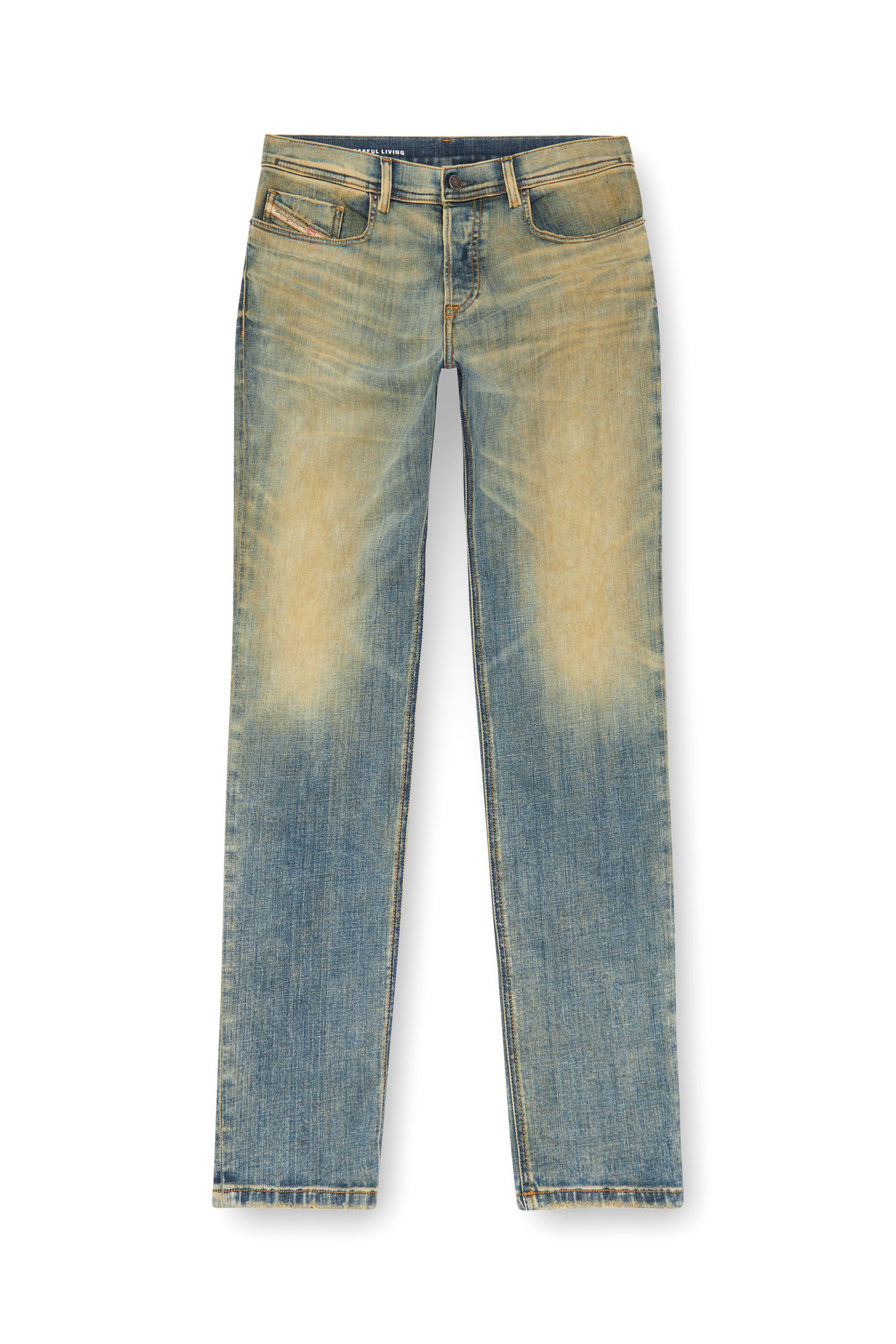 Diesel - Male Tapered Jeans 2023 D-Finitive 09J51, ミディアムブルー - Image 2