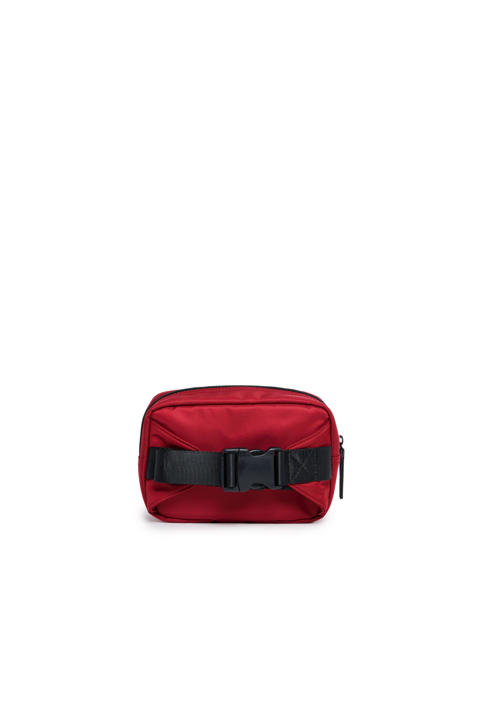 Diesel - WDEMBOSSED, Unisex Nylon belt bag with embossed logo in レッド - Image 2