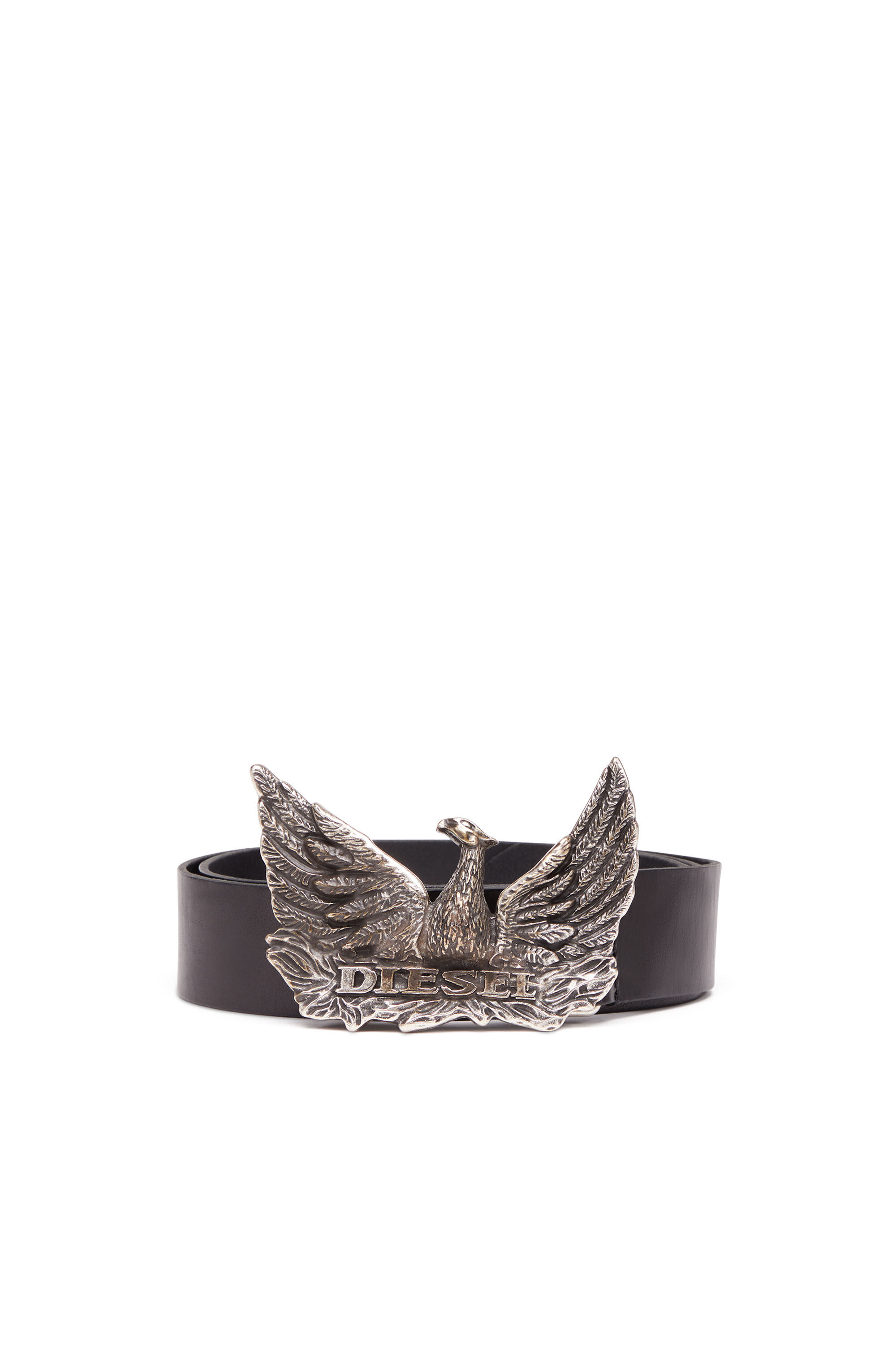 PHOENIX BELT Leather belt with phoenix buckle｜ブラック｜メンズ 