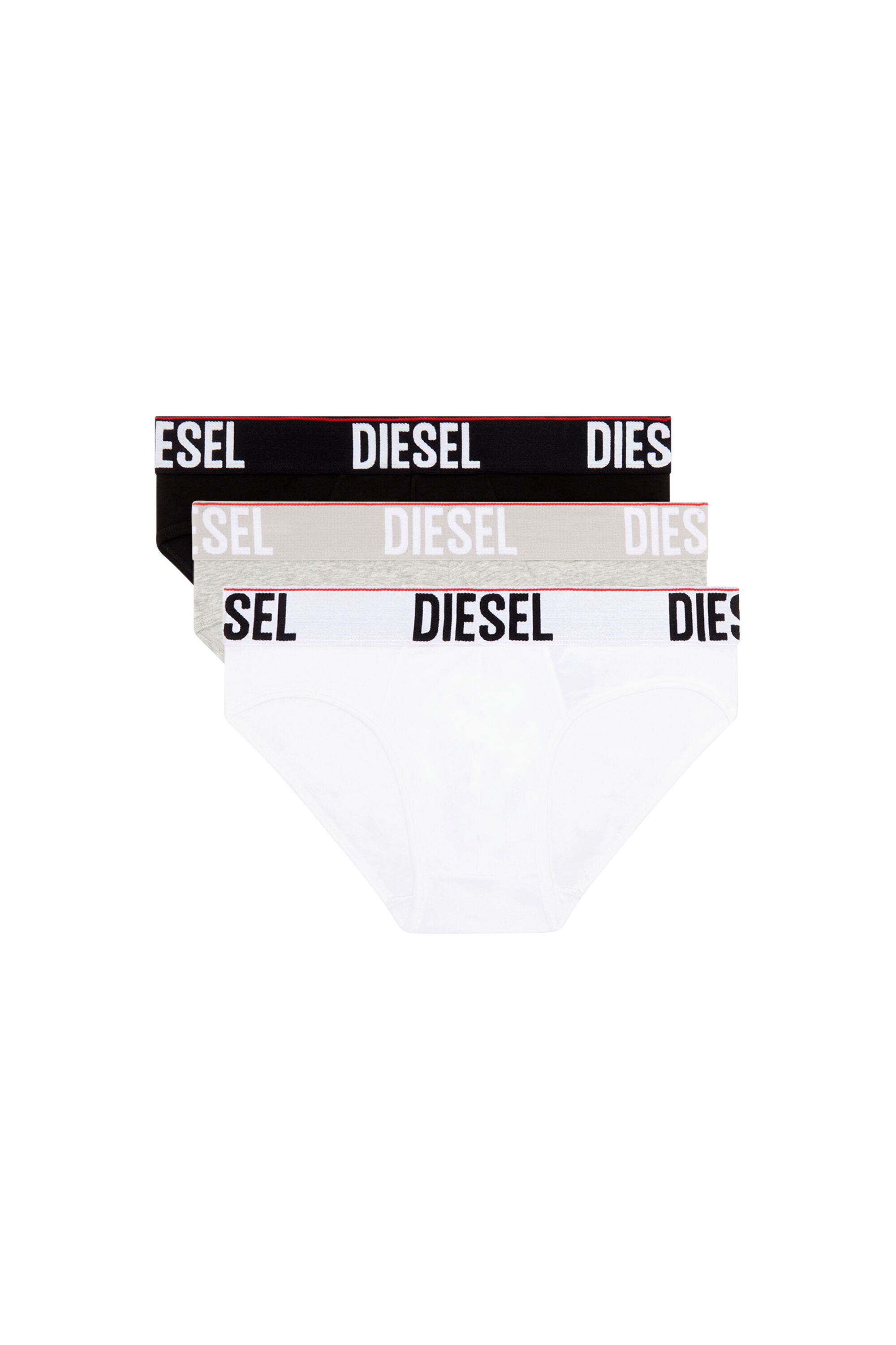 Diesel - UMBR-ANDRETHREEPACK, Male Three-pack briefs with tonal waist in マルチカラー - Image 1