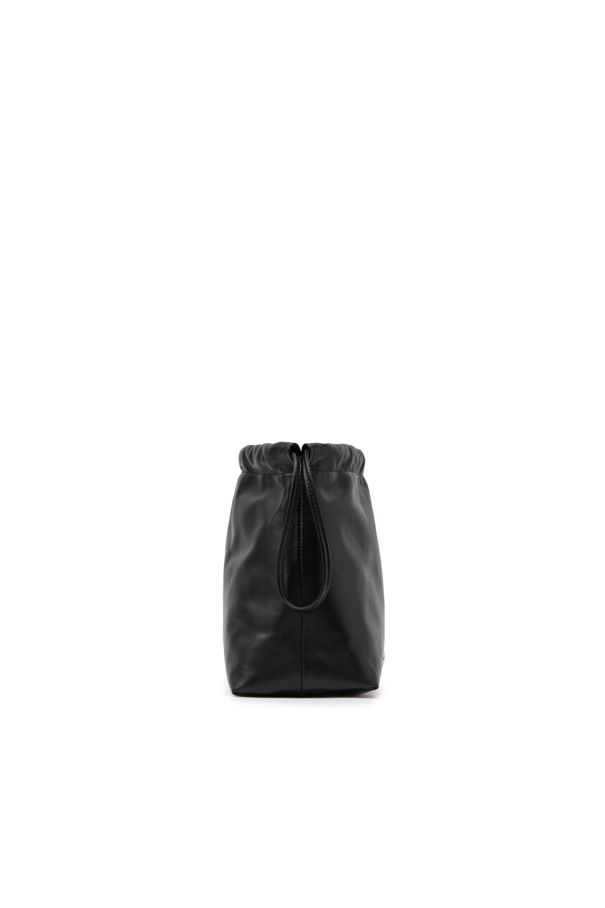 CLOU-D CROSSBODY Clou-D - Small leather bucket bag｜ブラック 