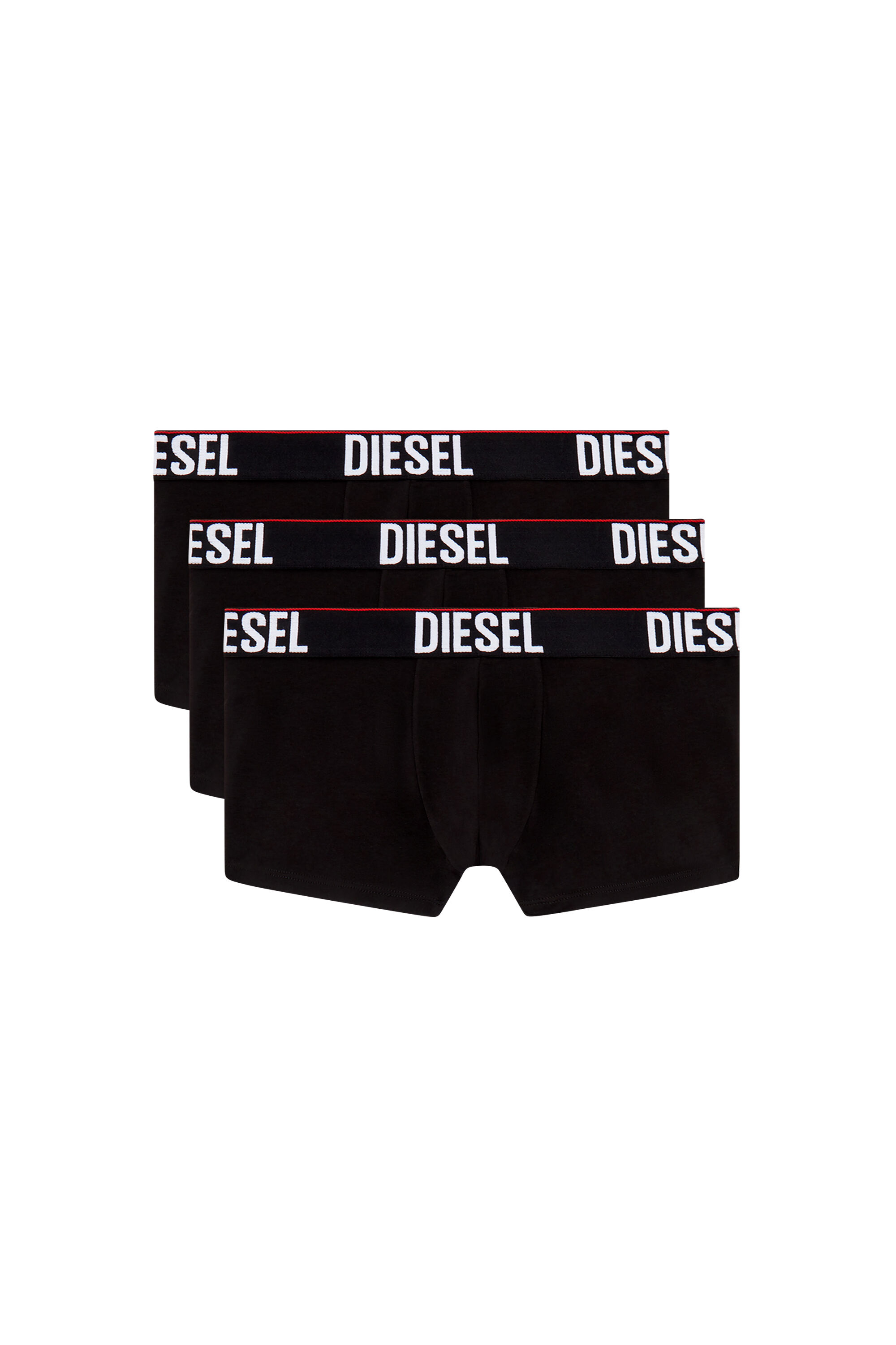 Diesel - UMBX-DAMIENTHREEPACK, Male Three-pack boxer briefs with tonal waist in ブラック - Image 1