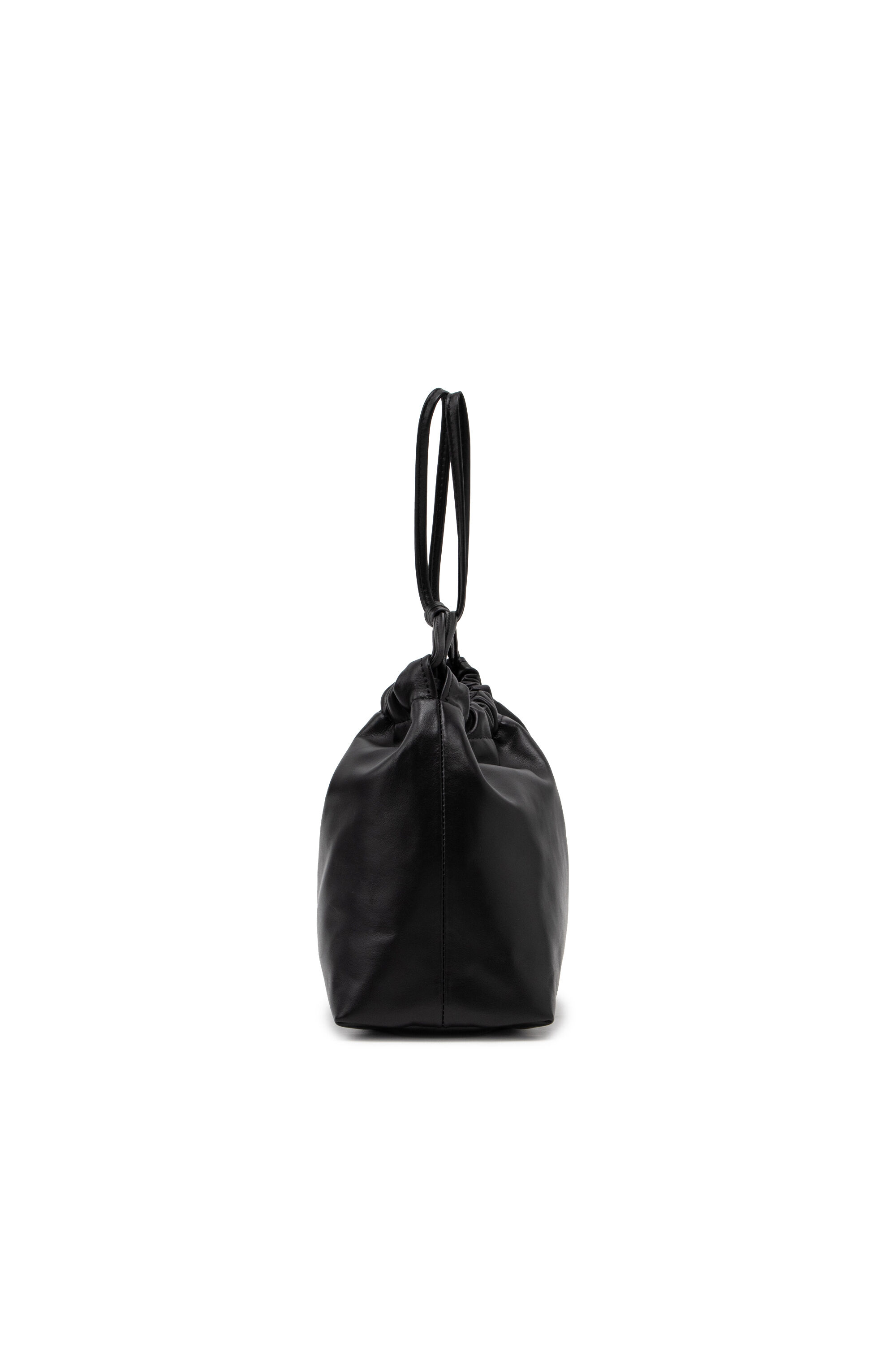 CLOU-D CROSSBODY Clou-D - Small leather bucket bag｜ブラック 