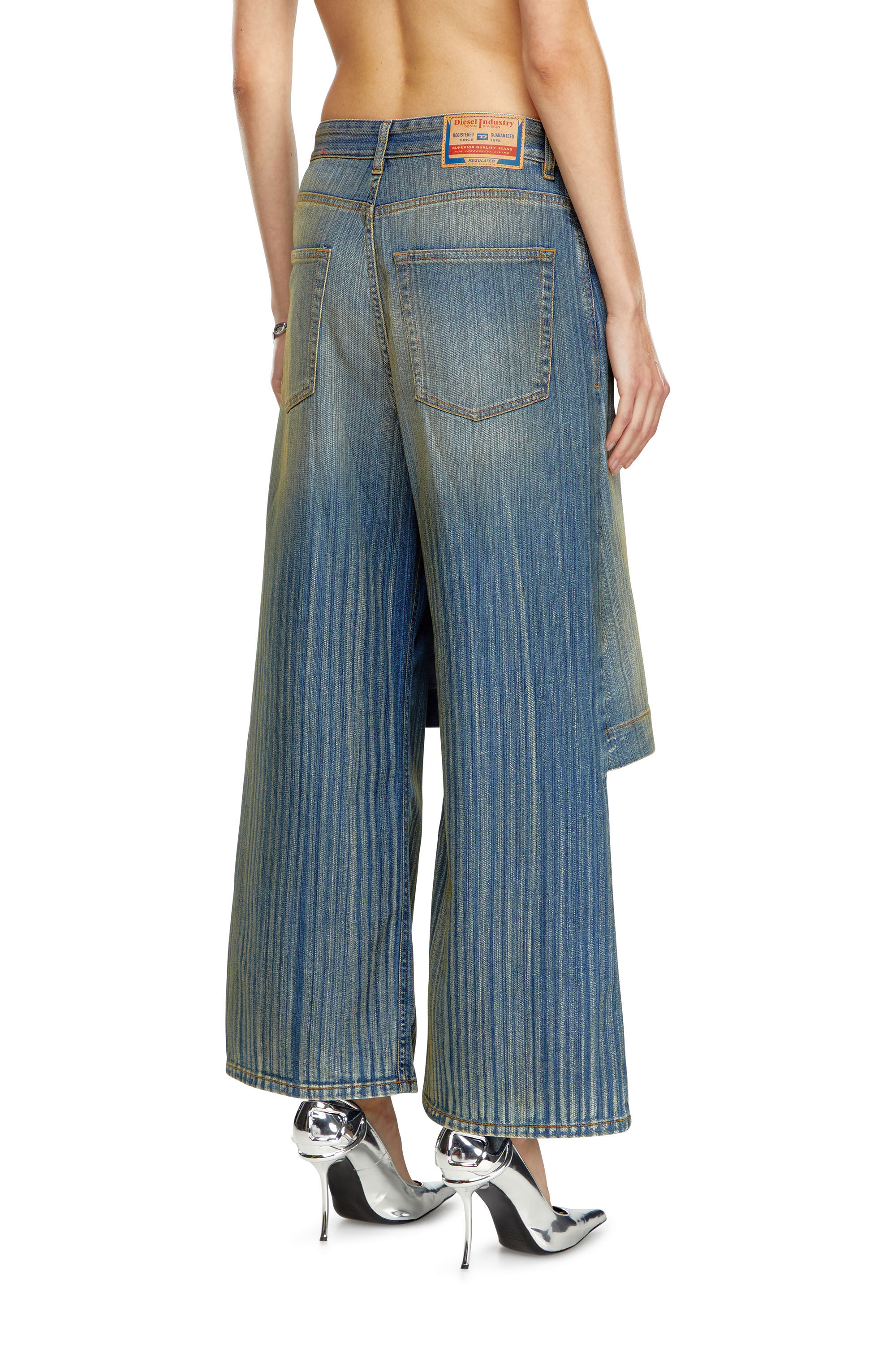 Diesel - Female Straight Jeans D-Syren 0CBCX, ミディアムブルー - Image 5