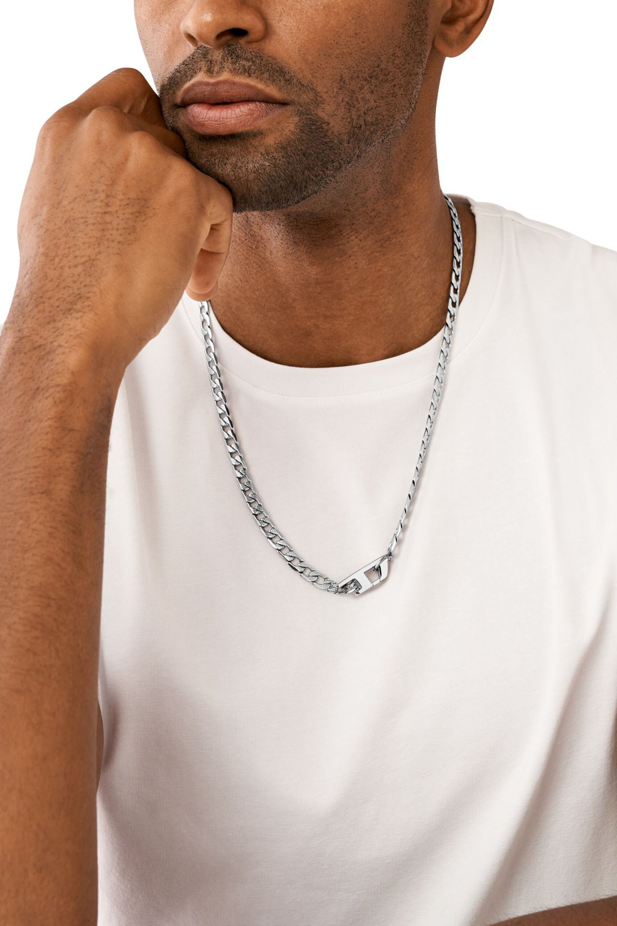 DX1497 Stainless steel chain necklace｜シルバー｜メンズ｜DIESEL