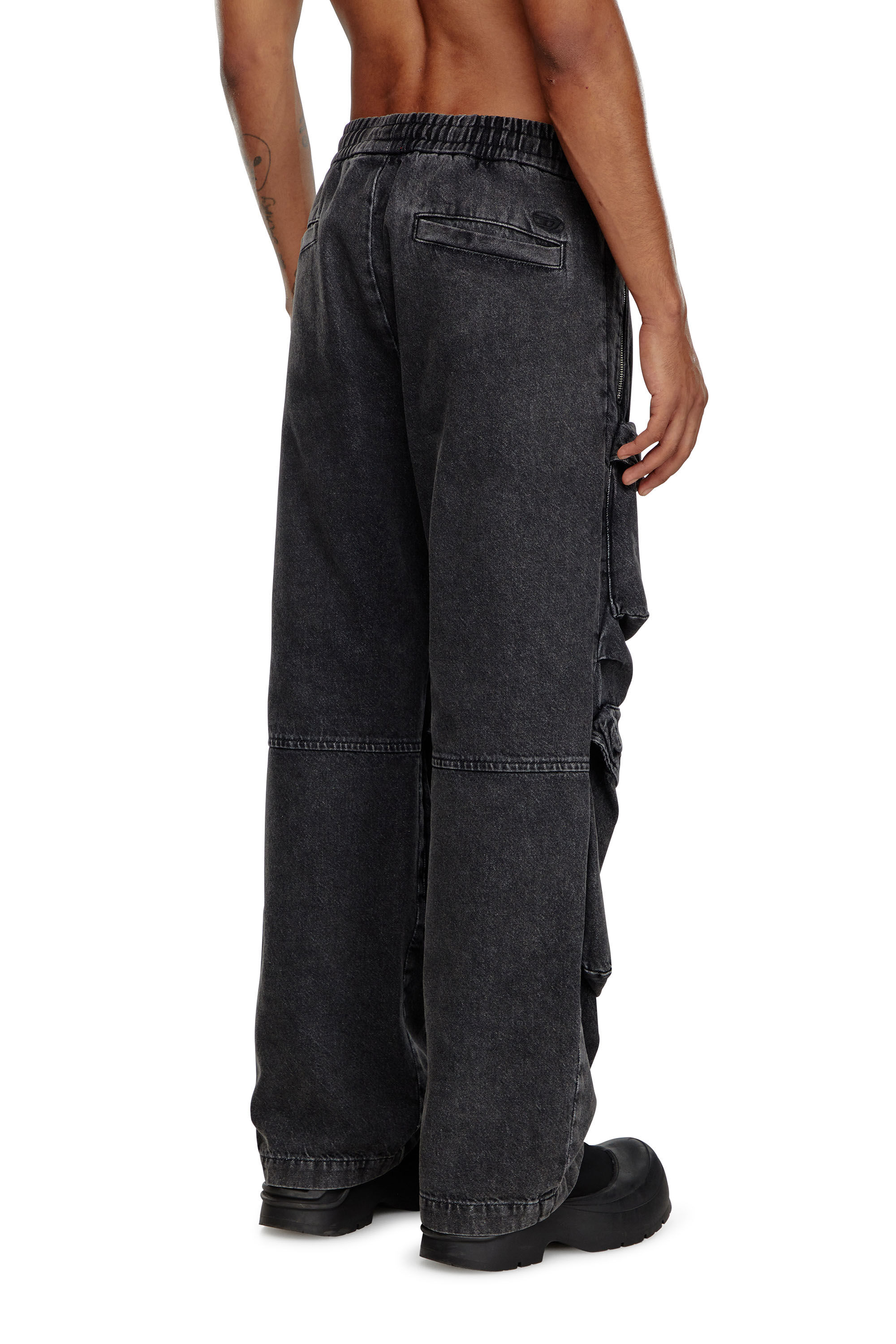 Diesel - Male Straight Jeans D-Baertson 0CBDH, ブラック/ダークグレー - Image 5